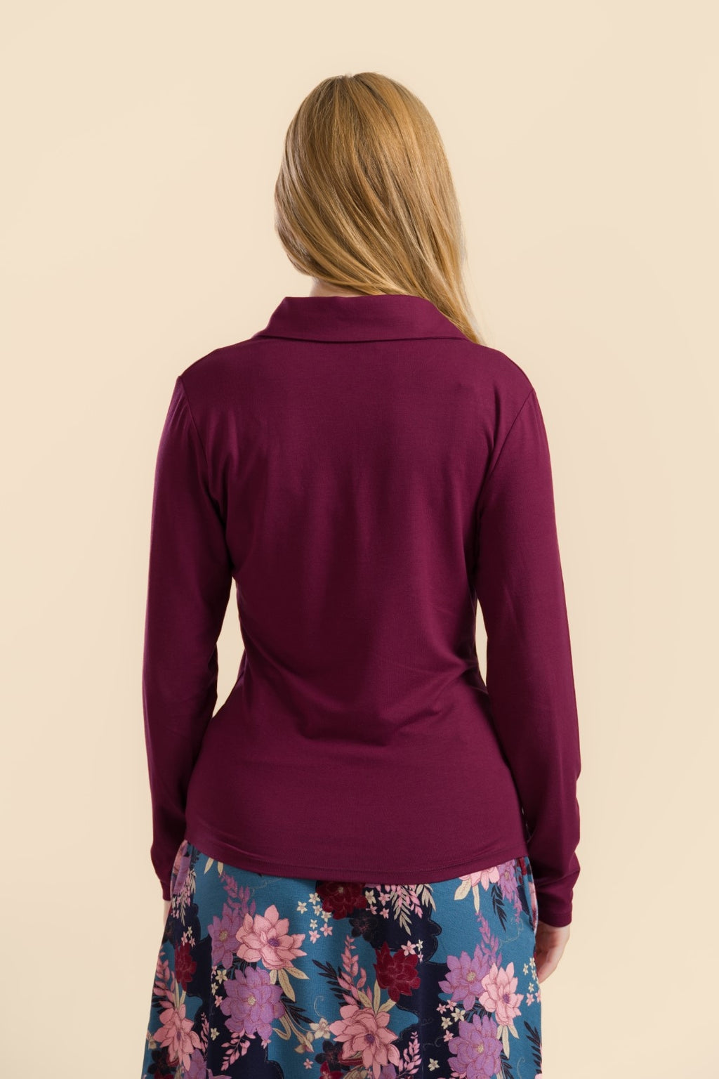 Lalamour Bluse "Suzy" bordeaux