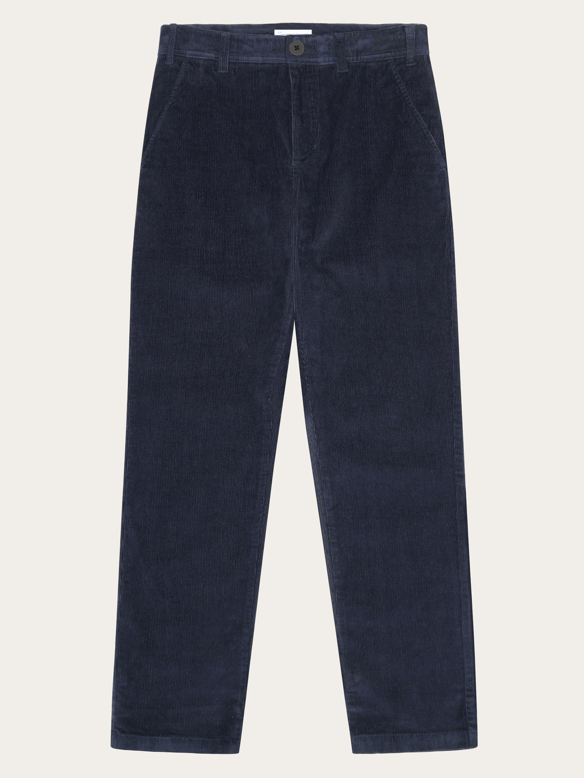 Knowledge Cotton Cordhose blau