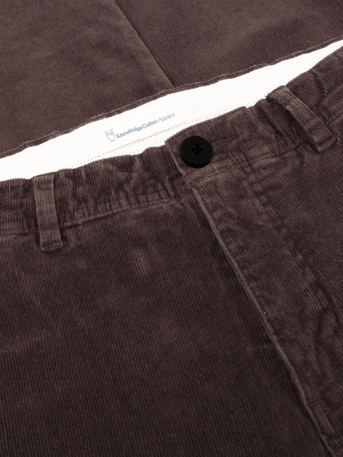 Knowledge Cotton Cordhose braun