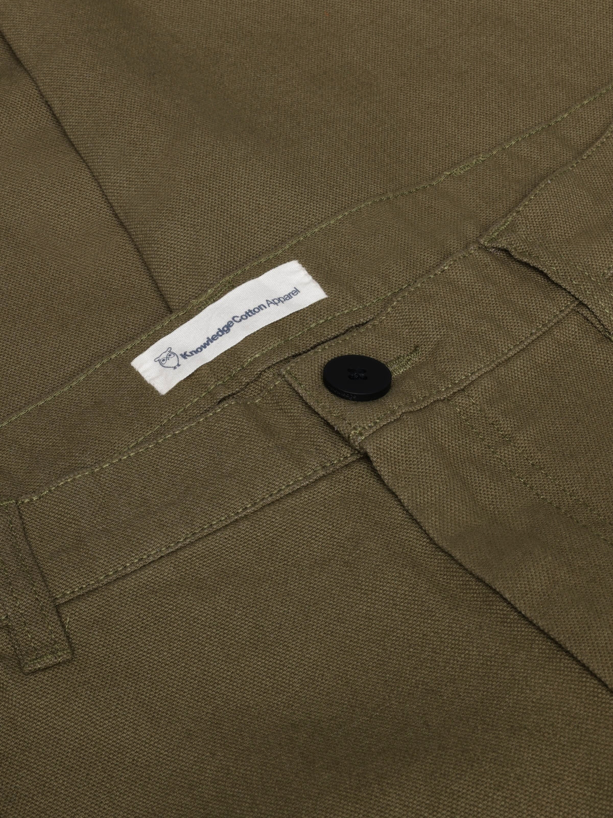 Knowledge Cotton Chinohose grün