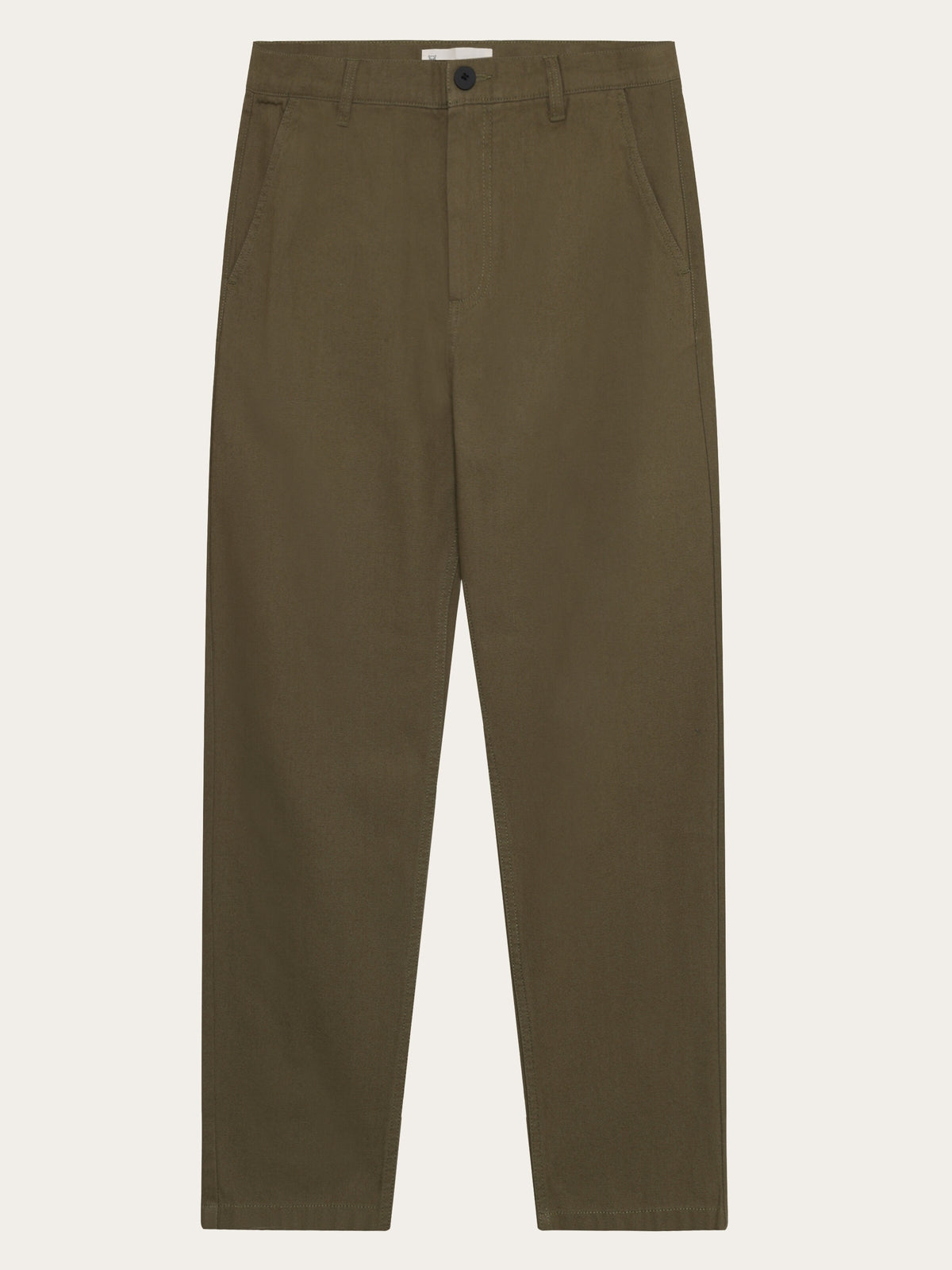 Knowledge Cotton Chinohose grün