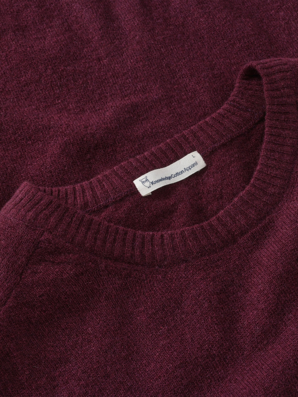 Knowledge Cotton Wollepullover beere