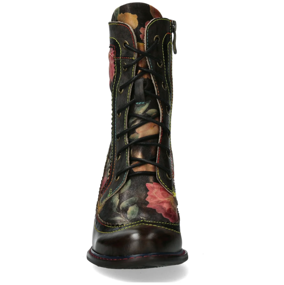 Laura Vita Stiefelette "Evcao" schwarz/geblühmt