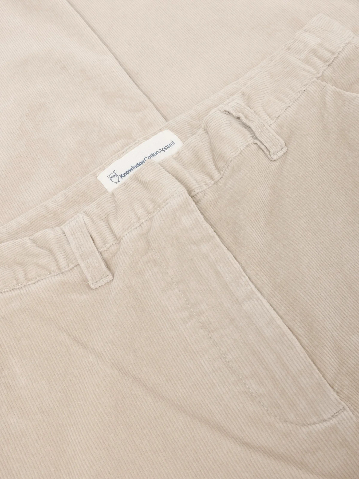 Knowledge Cotton Apparel Cord-Hose "Bora" beige