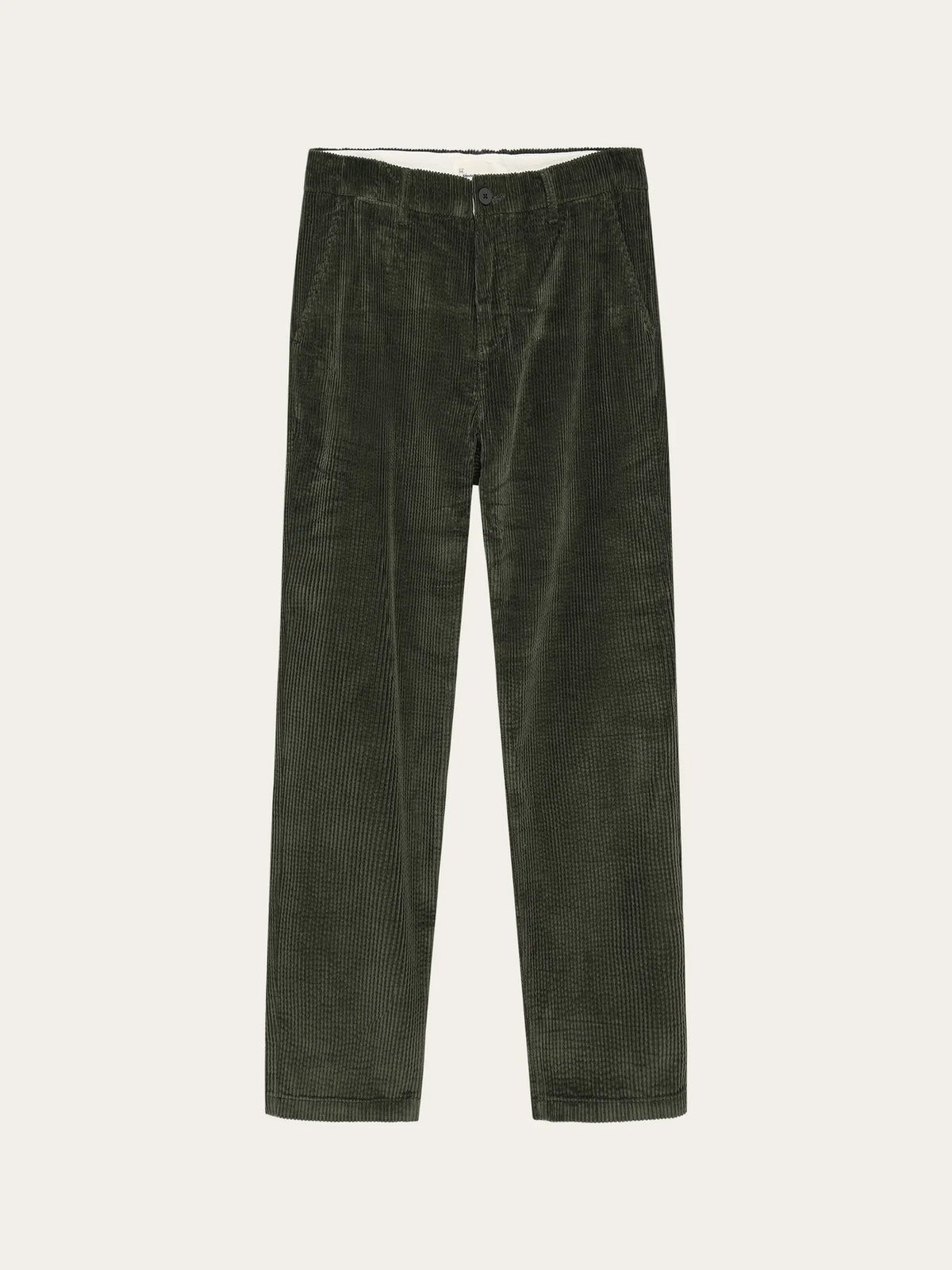 Knowledge Cotton Cordhose "Chuck" dunkelgrün
