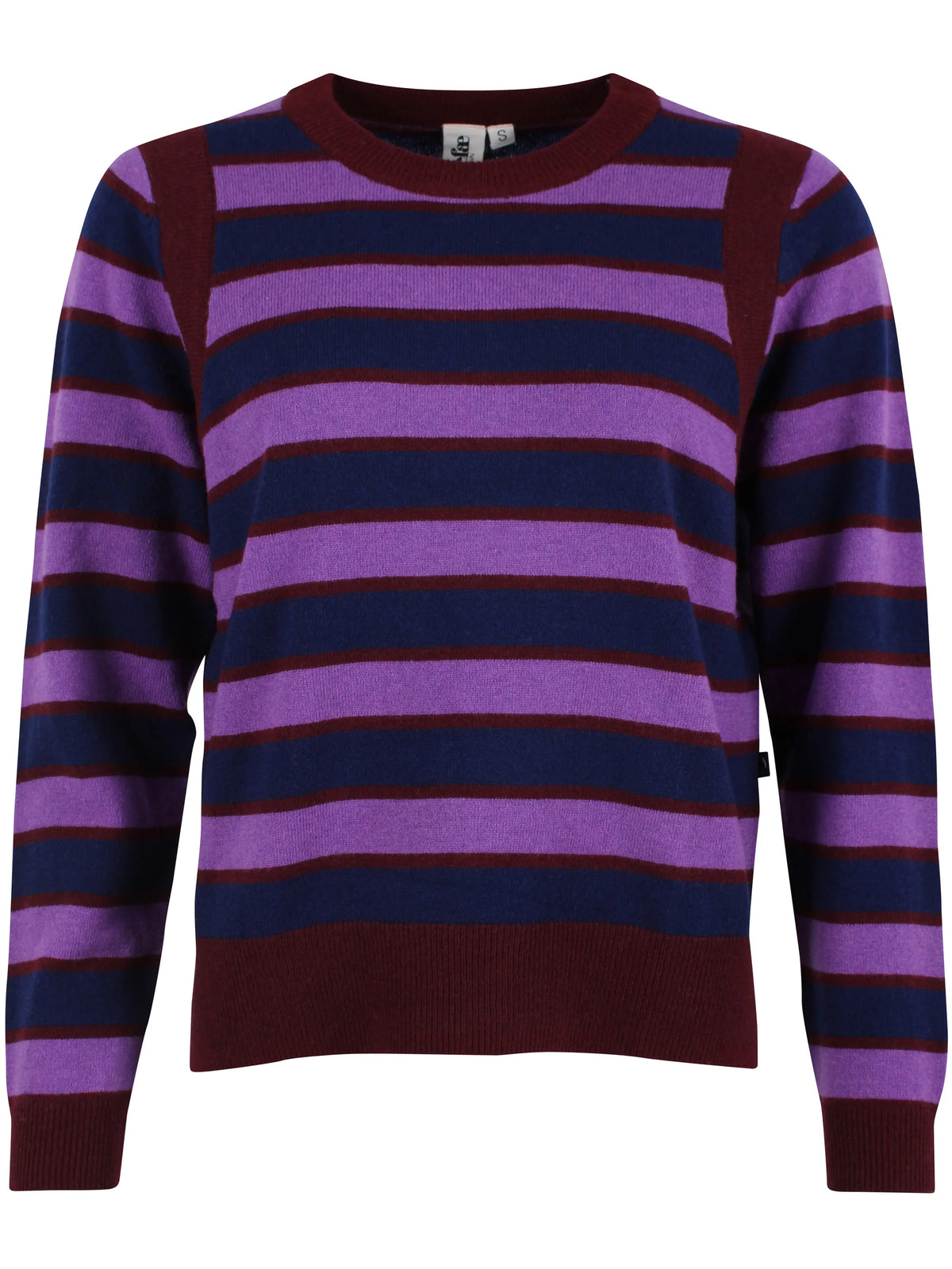 Danefae Pullover "Daneverse" lila/gestreift