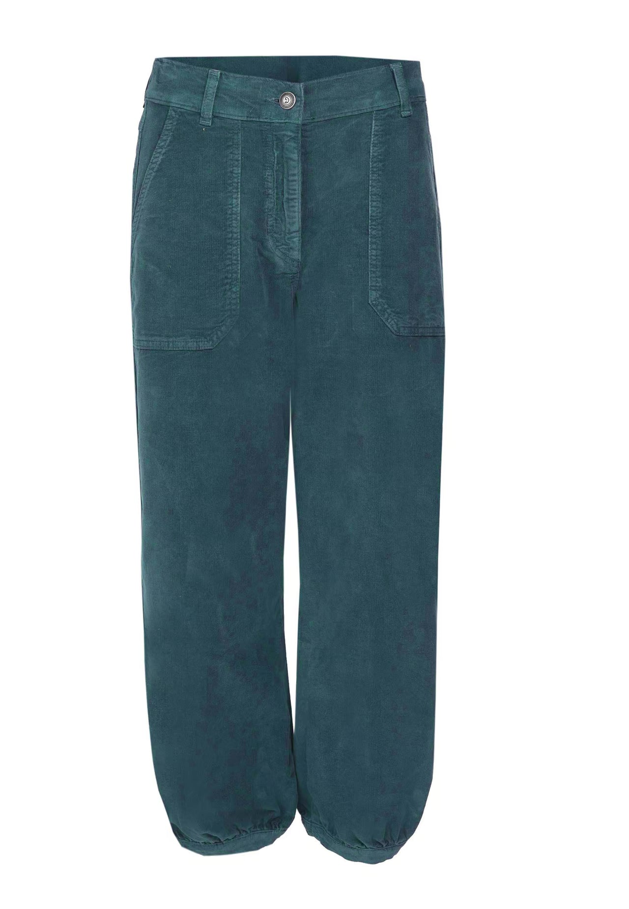 Deerberg Cordhose "Diertje" petrol