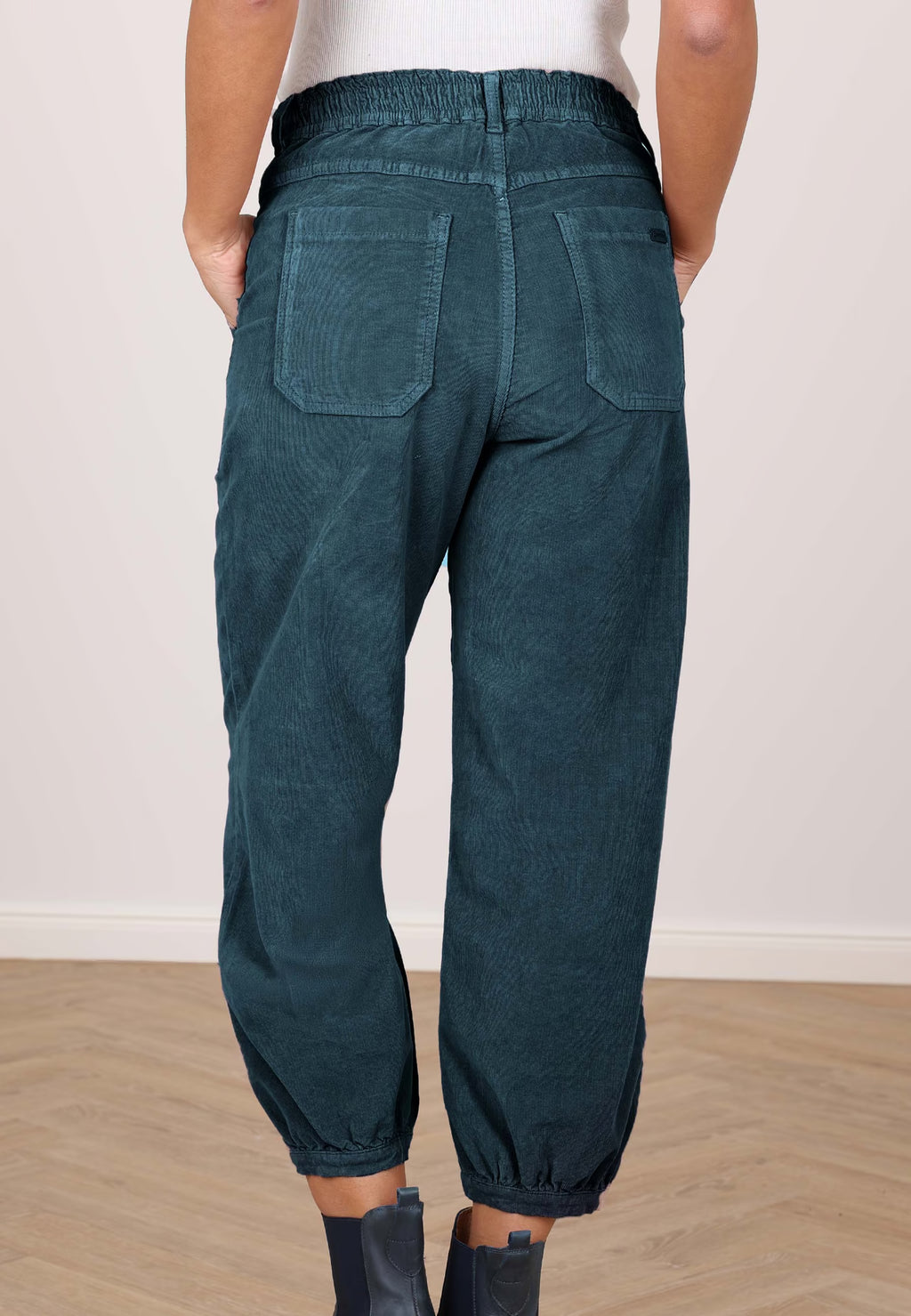Deerberg Cordhose "Diertje" petrol