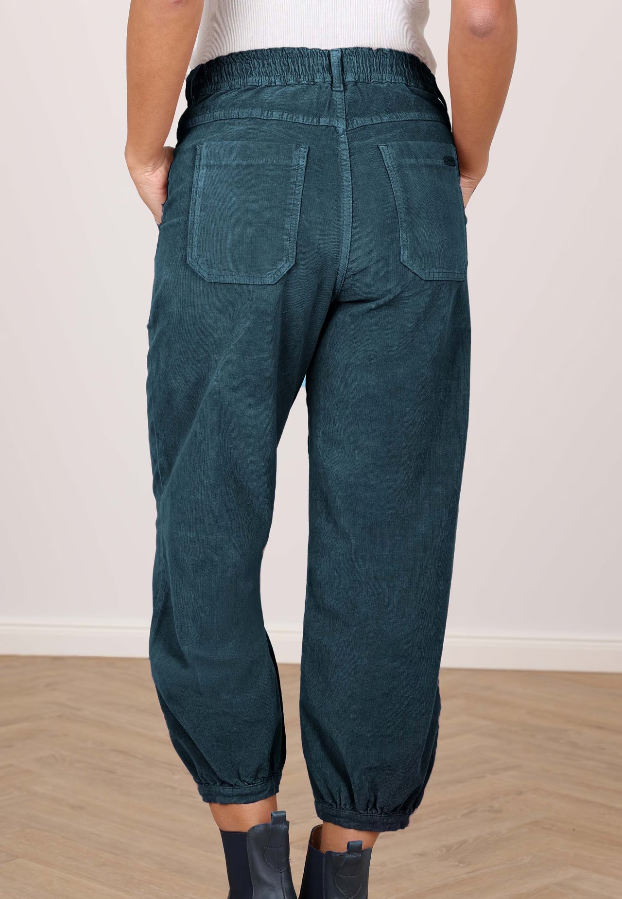 Deerberg Cordhose "Diertje" petrol