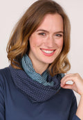 Deerberg Loop-Schal "Dagni" blau / navy