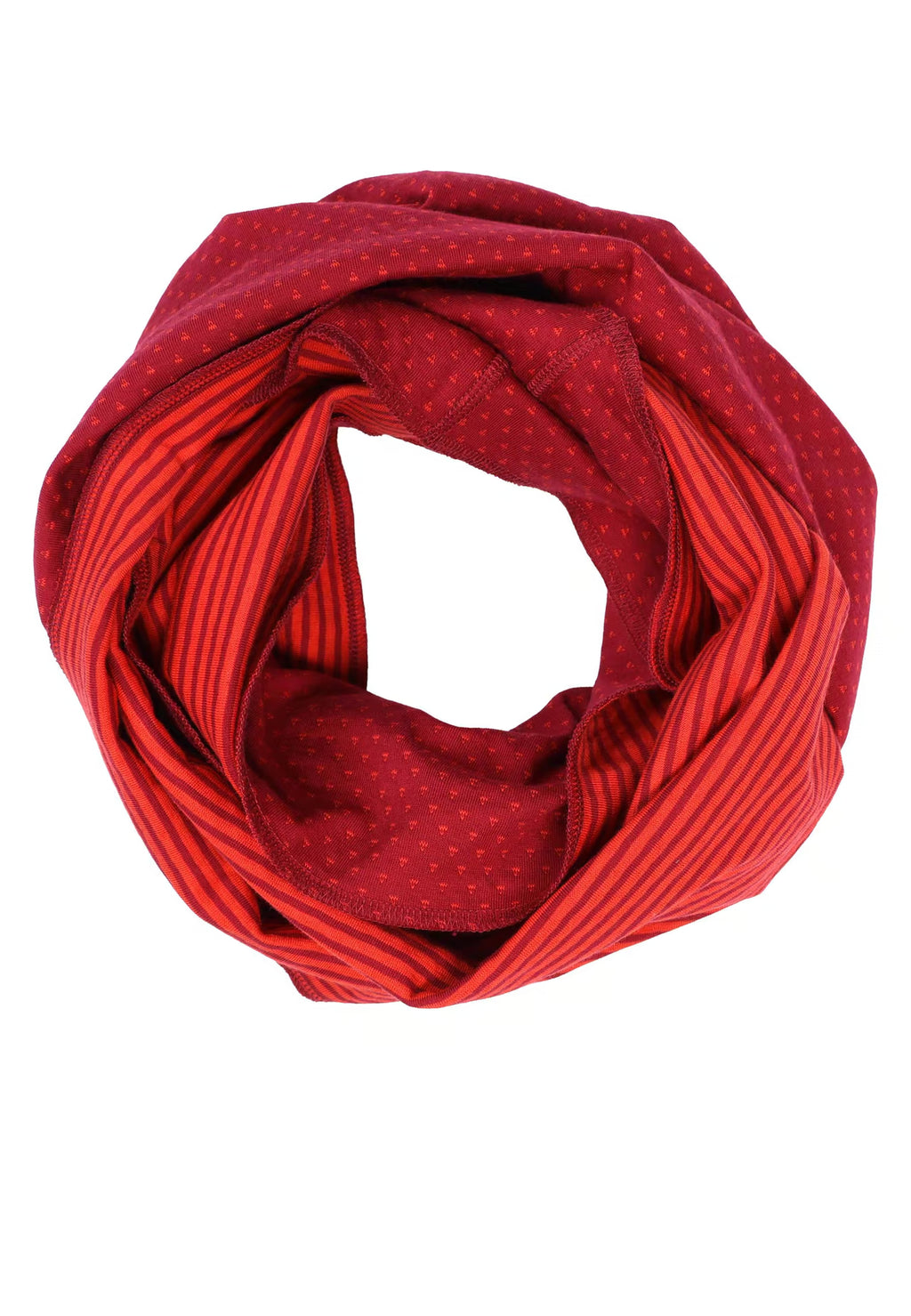 Deerberg Loop-Schal "Dagni" rot / weinrot