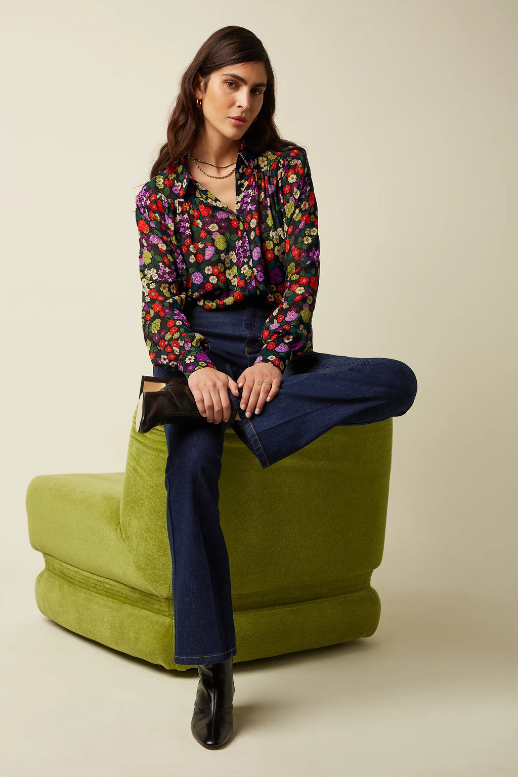 King Louie Jeans Hose "Tammy" blau