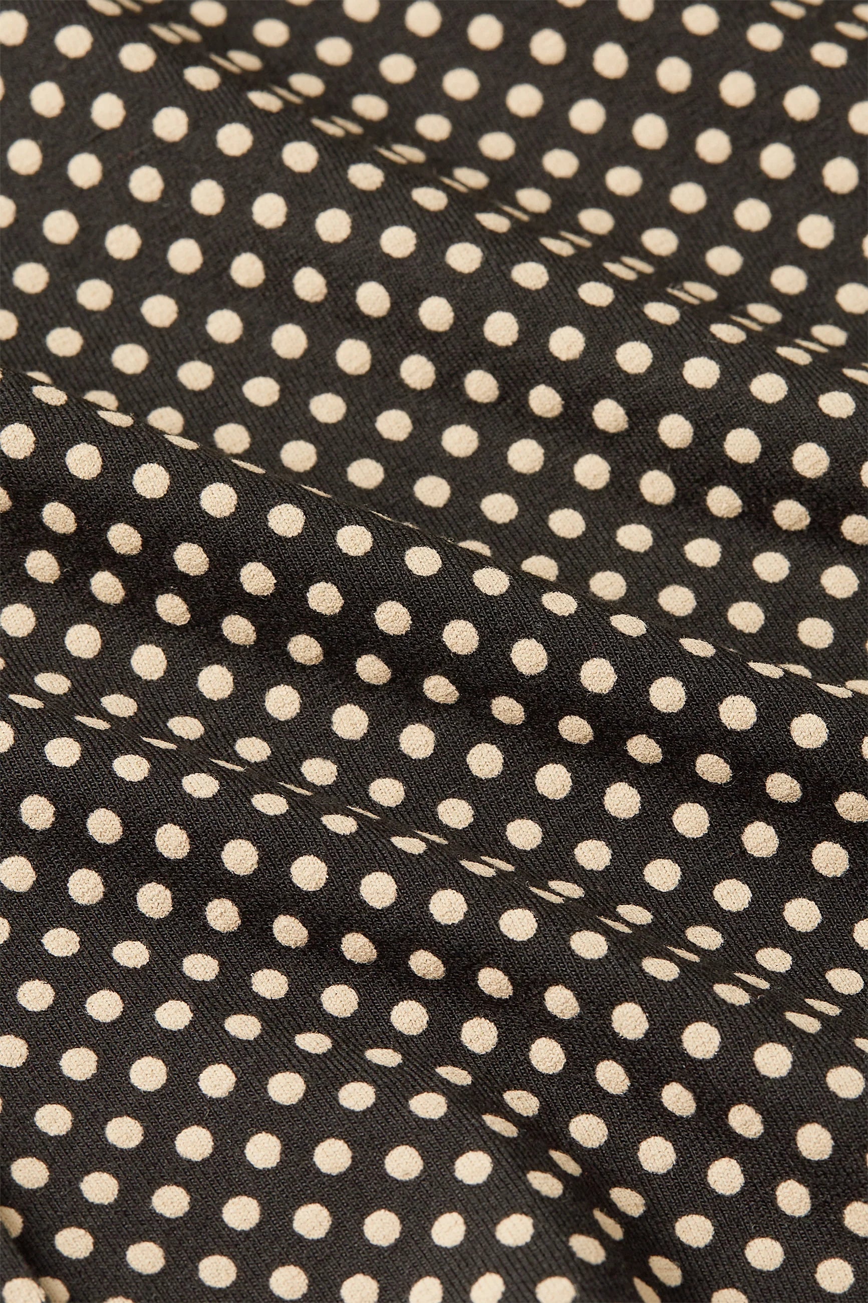 King Louie T-Shirt "Nives" schwarz/weiß gepunktet