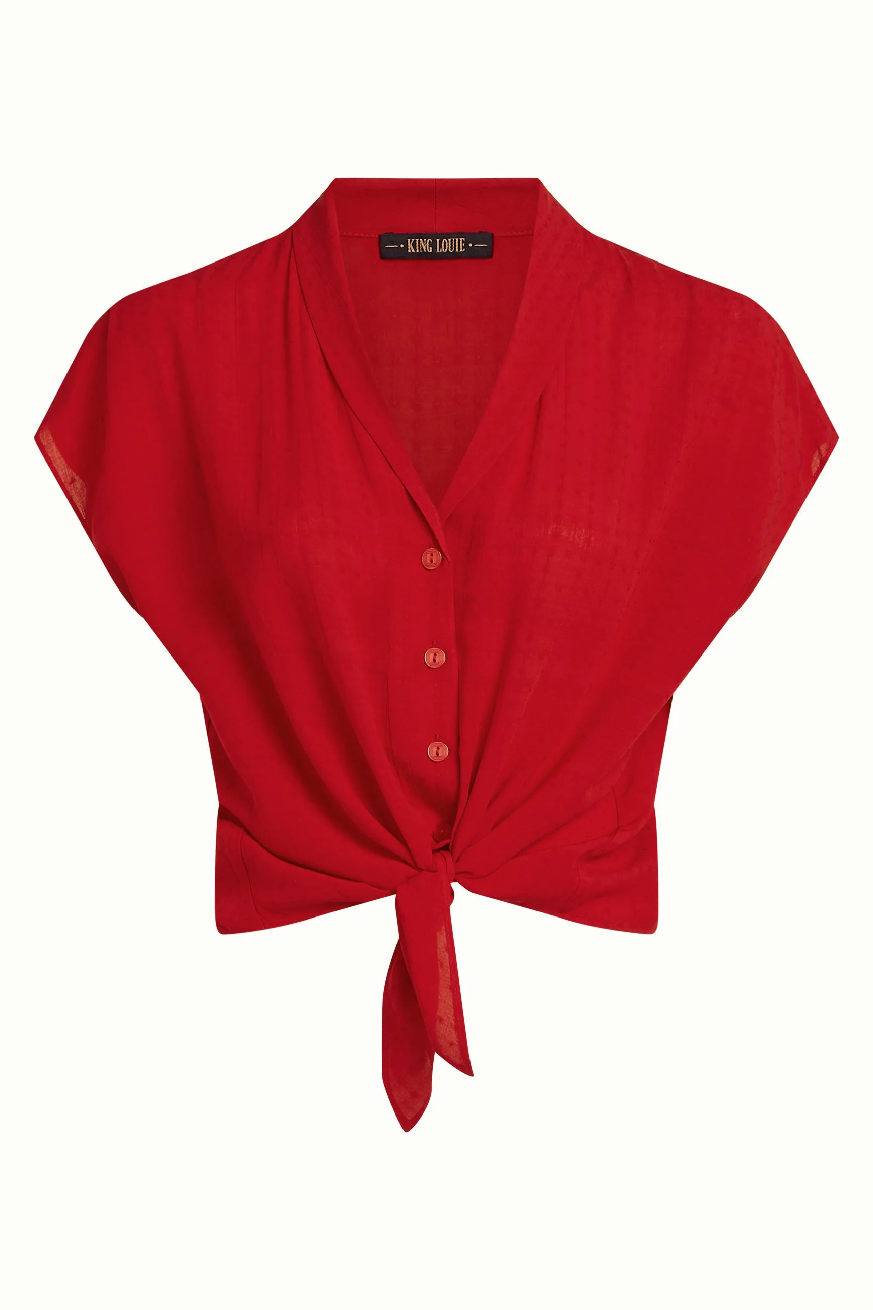 King Louie Bluse "Keeva" rot