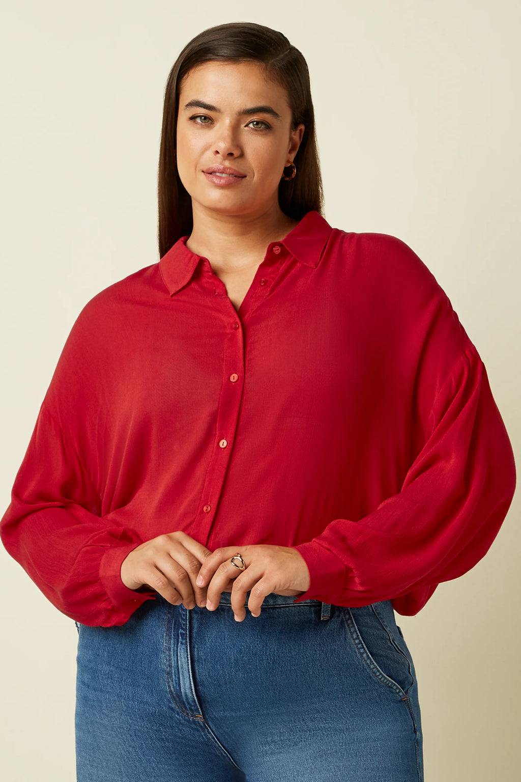 King Louie Bluse "Fee" rot