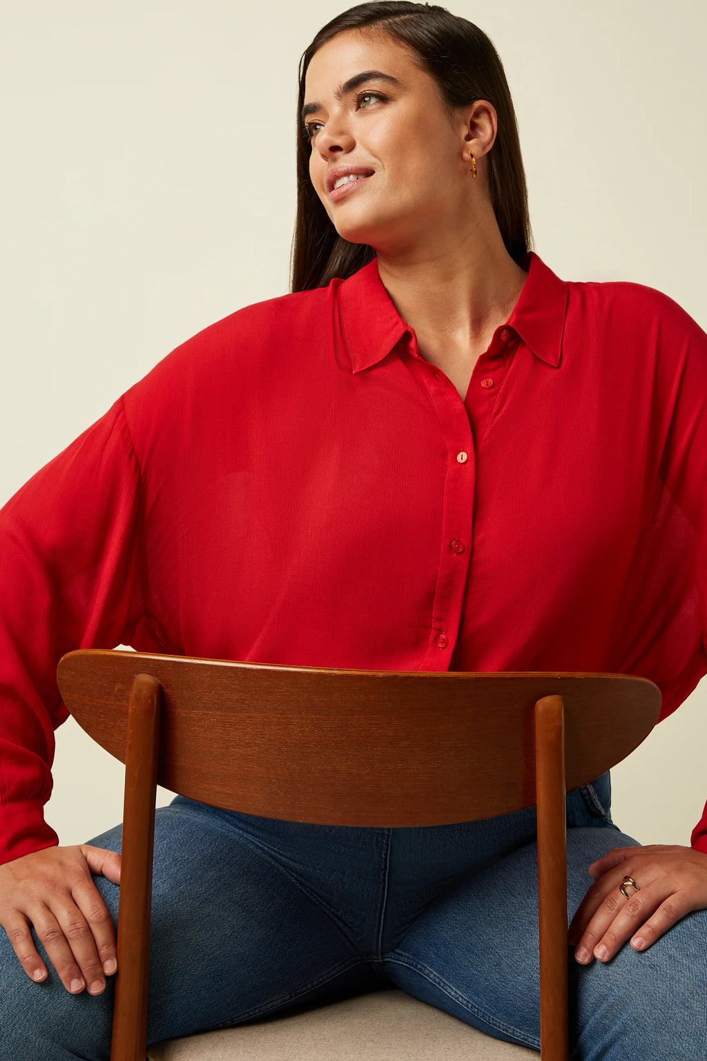 King Louie Bluse "Fee" rot