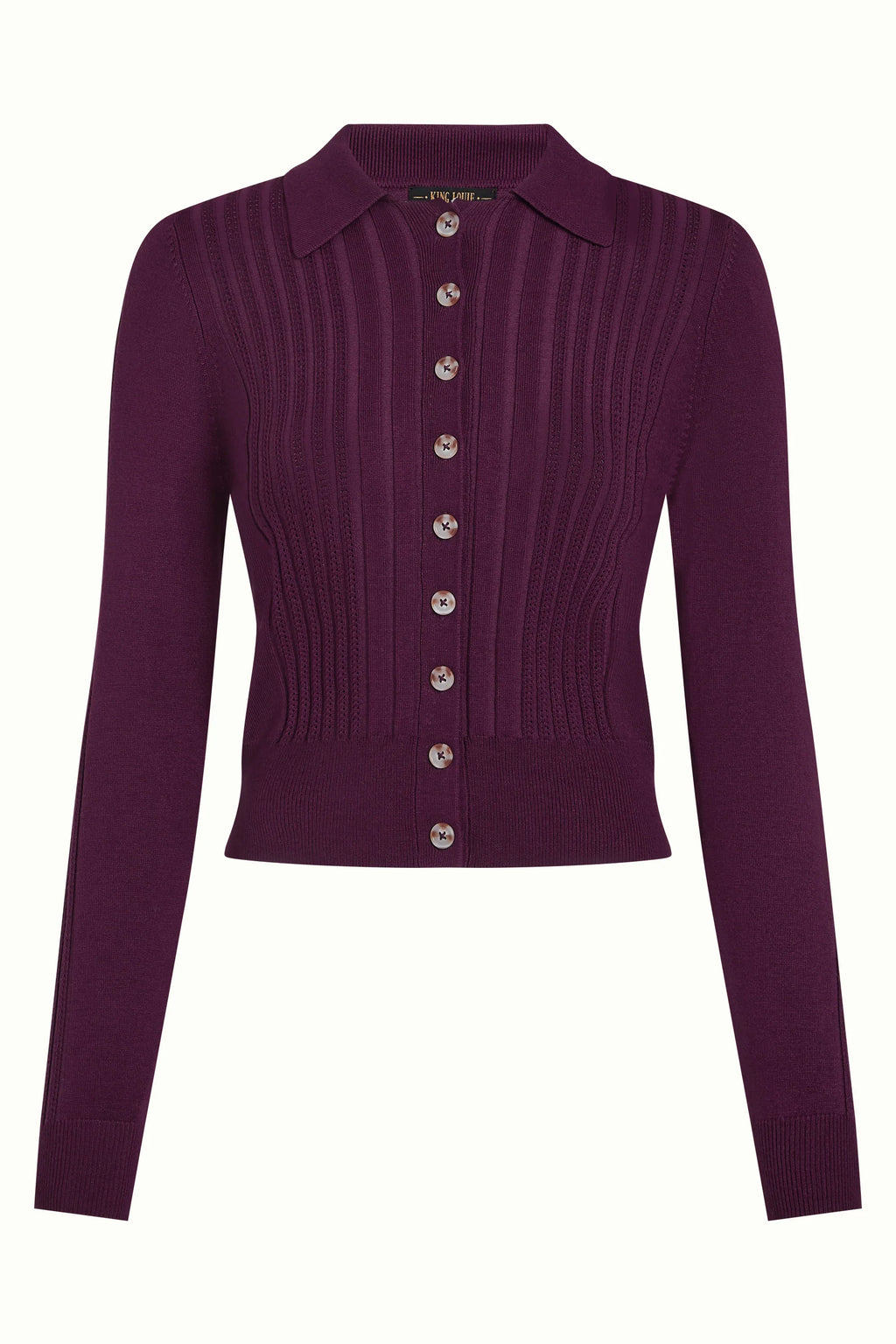 King Louie Strickjacke "Sofie" lila