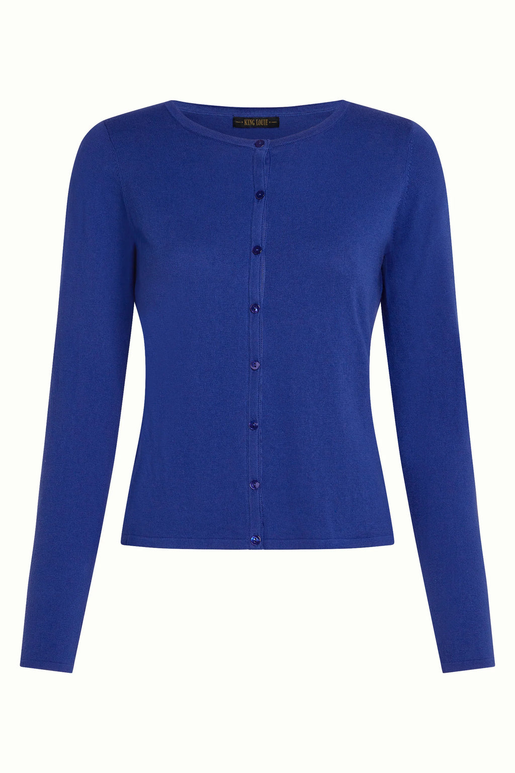 King Louie Strickjacke "Cocoon" blau