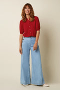 King Louie Bluse "Carina" rot