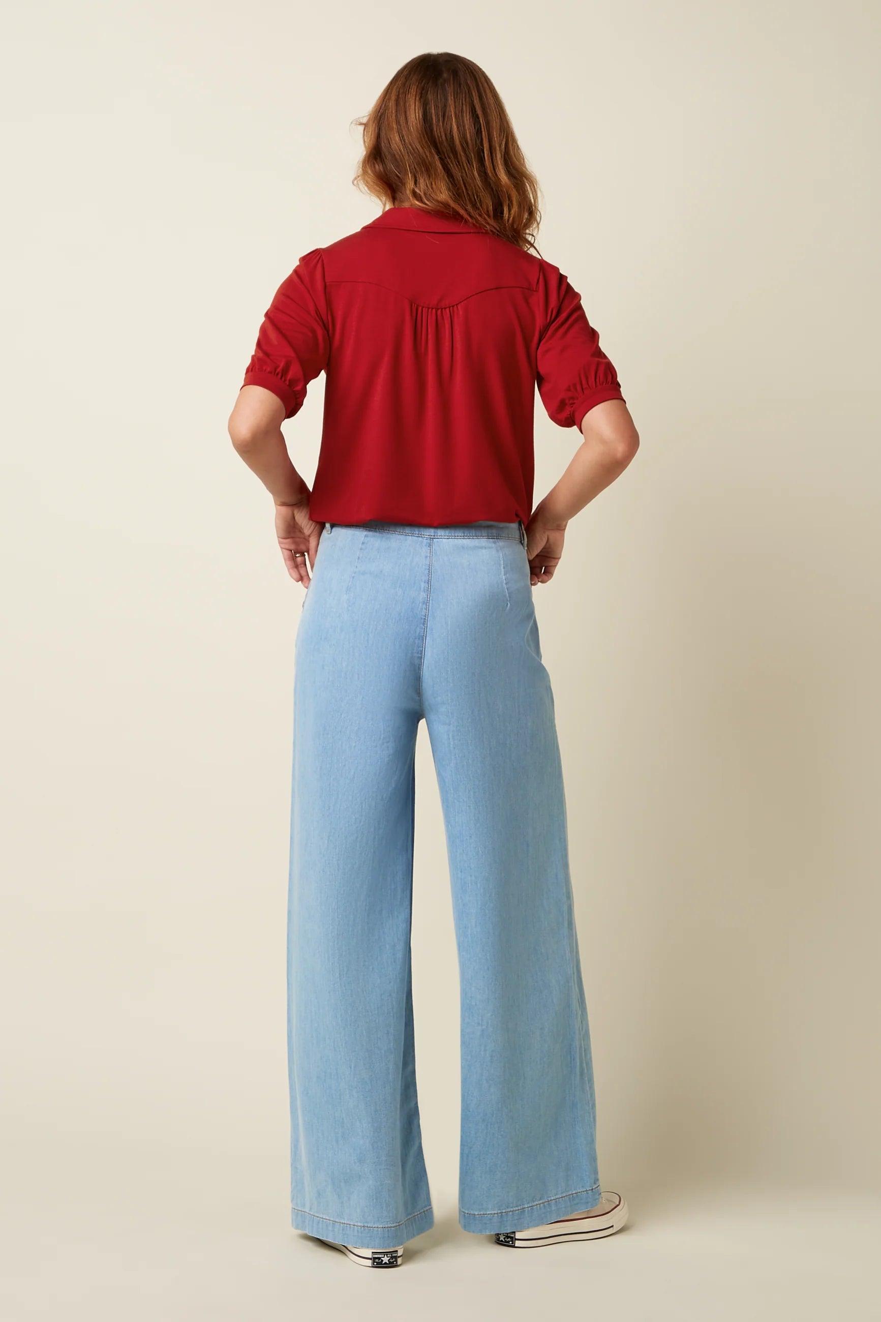 King Louie Bluse "Carina" rot