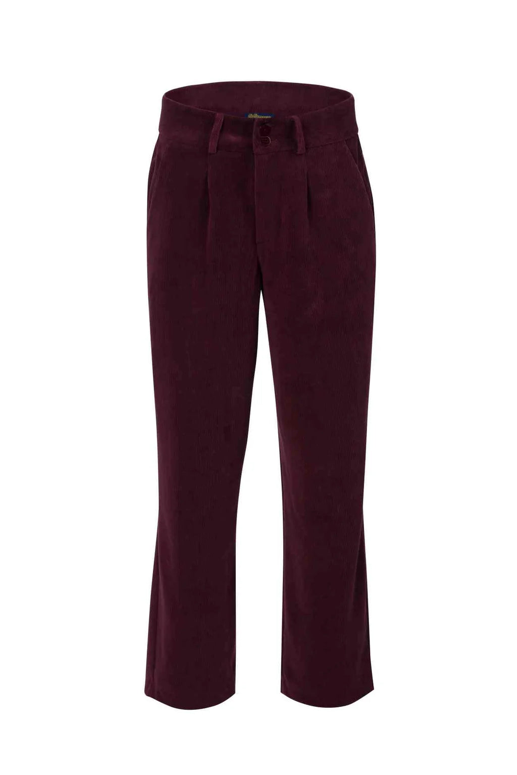 Lalamour Hose aus Samtcord "Brooklyn" weinrot