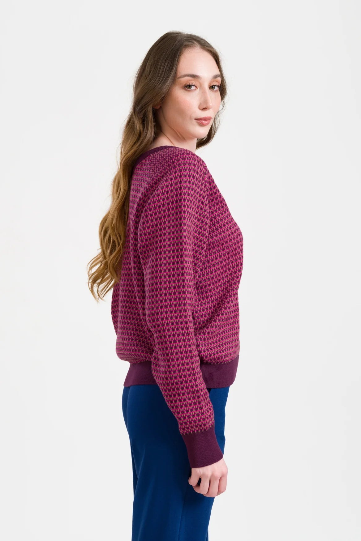 Lalamour Pullover "Kikki" pink/gestreift