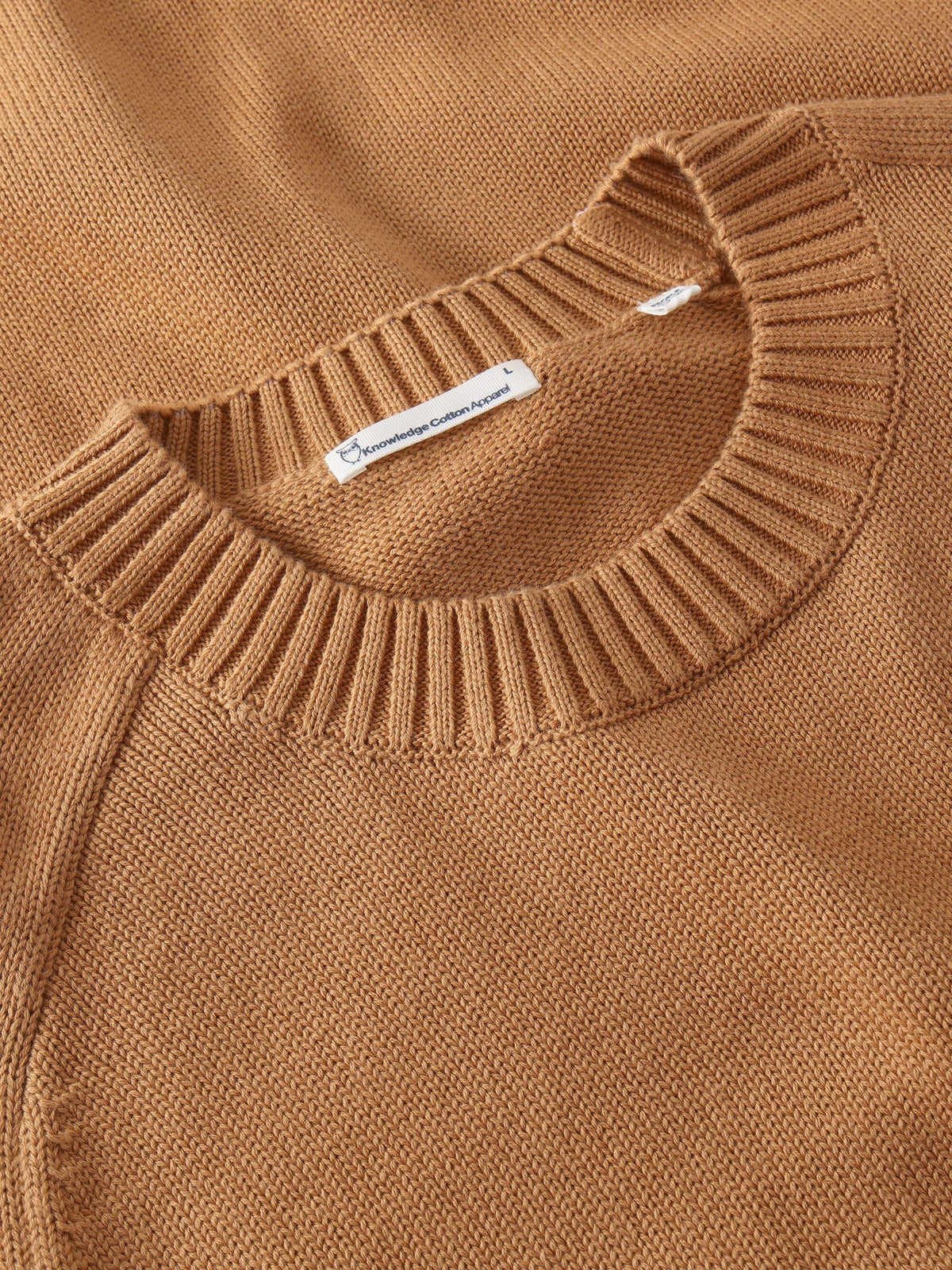 Knowledge Cotton Pullover "Crew" orange
