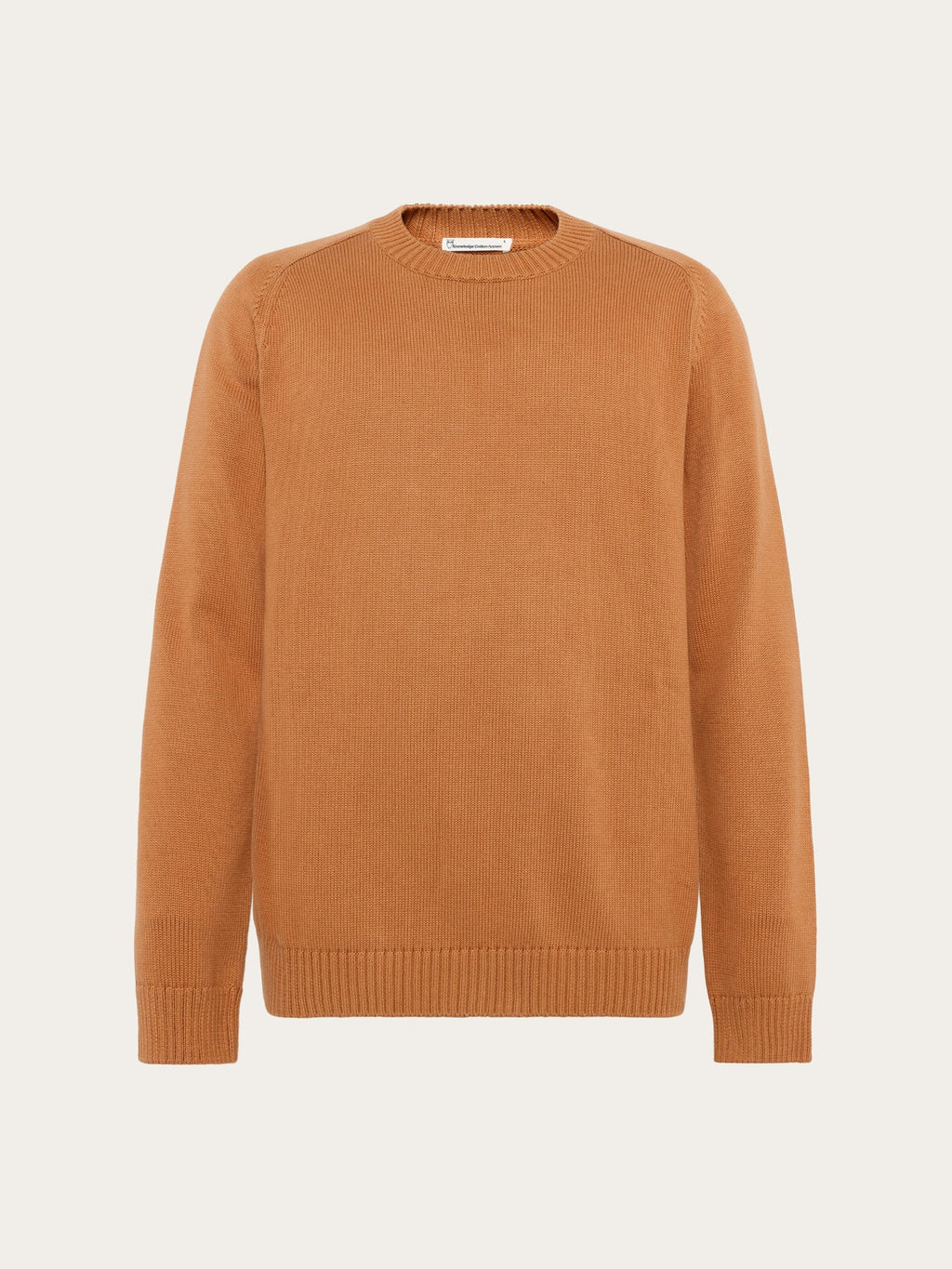 Knowledge Cotton Pullover "Crew" orange