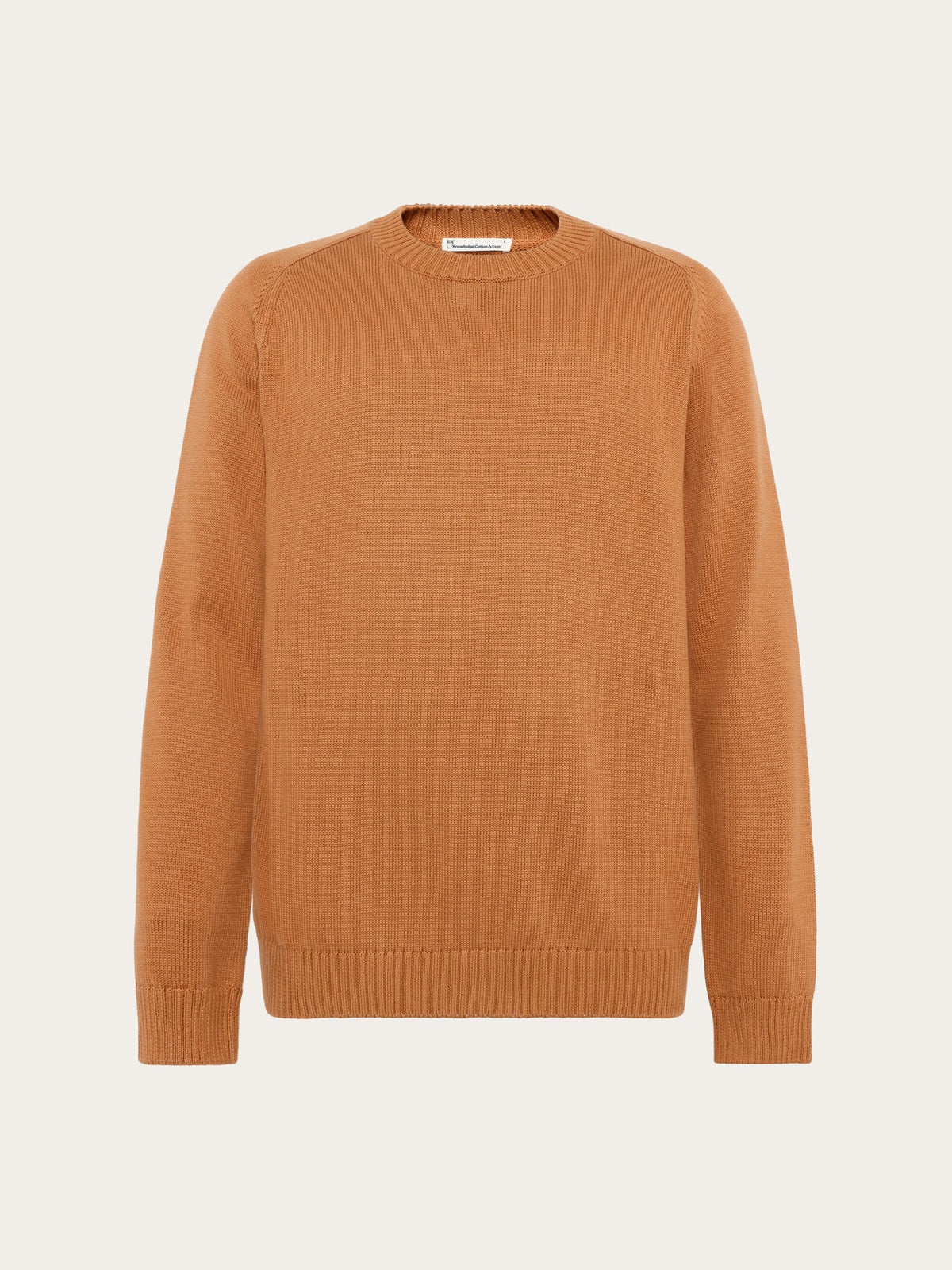 Knowledge Cotton Pullover "Crew" orange