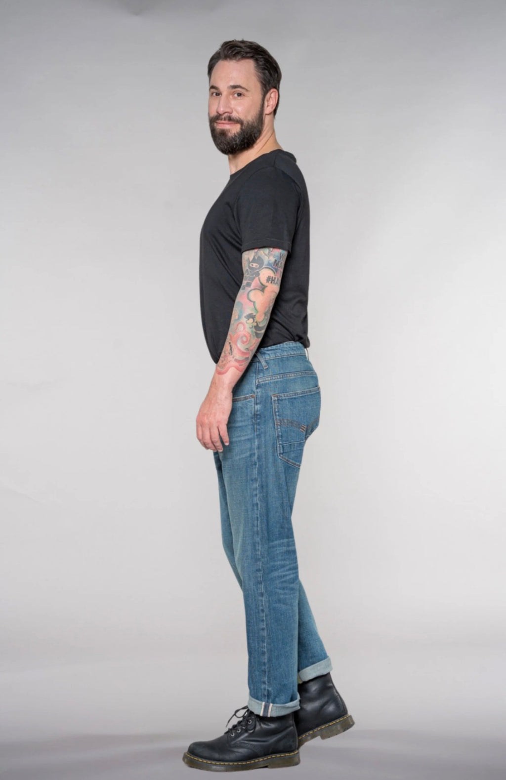 Feuervogl Jeans cropped "Jasper" denim (Kurzgröße)