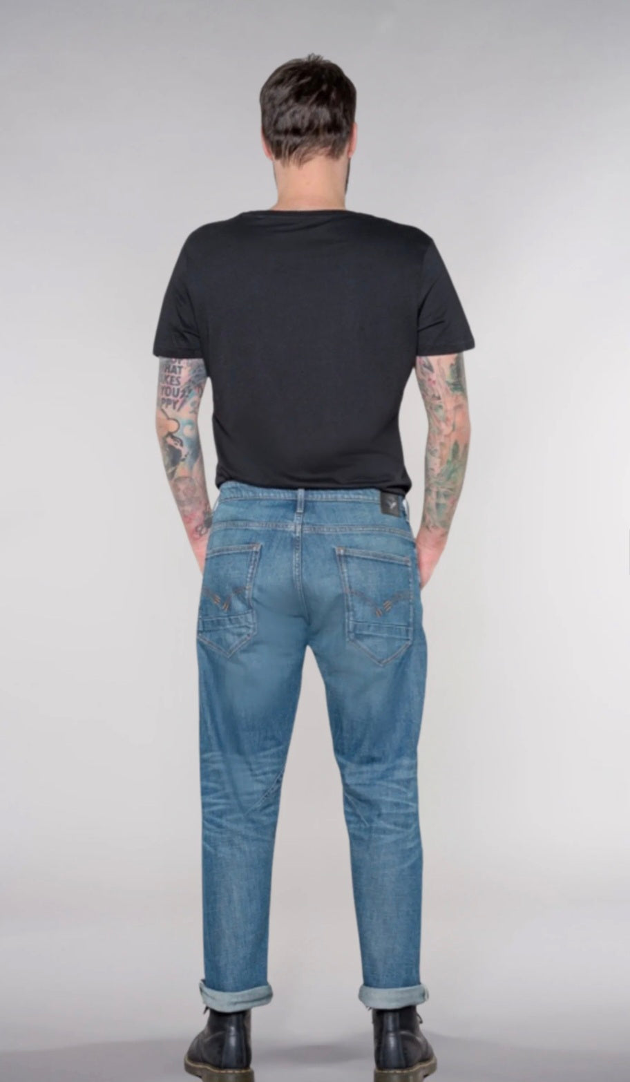 Feuervogl Jeans cropped "Jasper" denim (Kurzgröße)