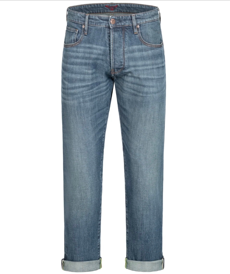 Feuervogl Jeans cropped "Jasper" denim (Kurzgröße)