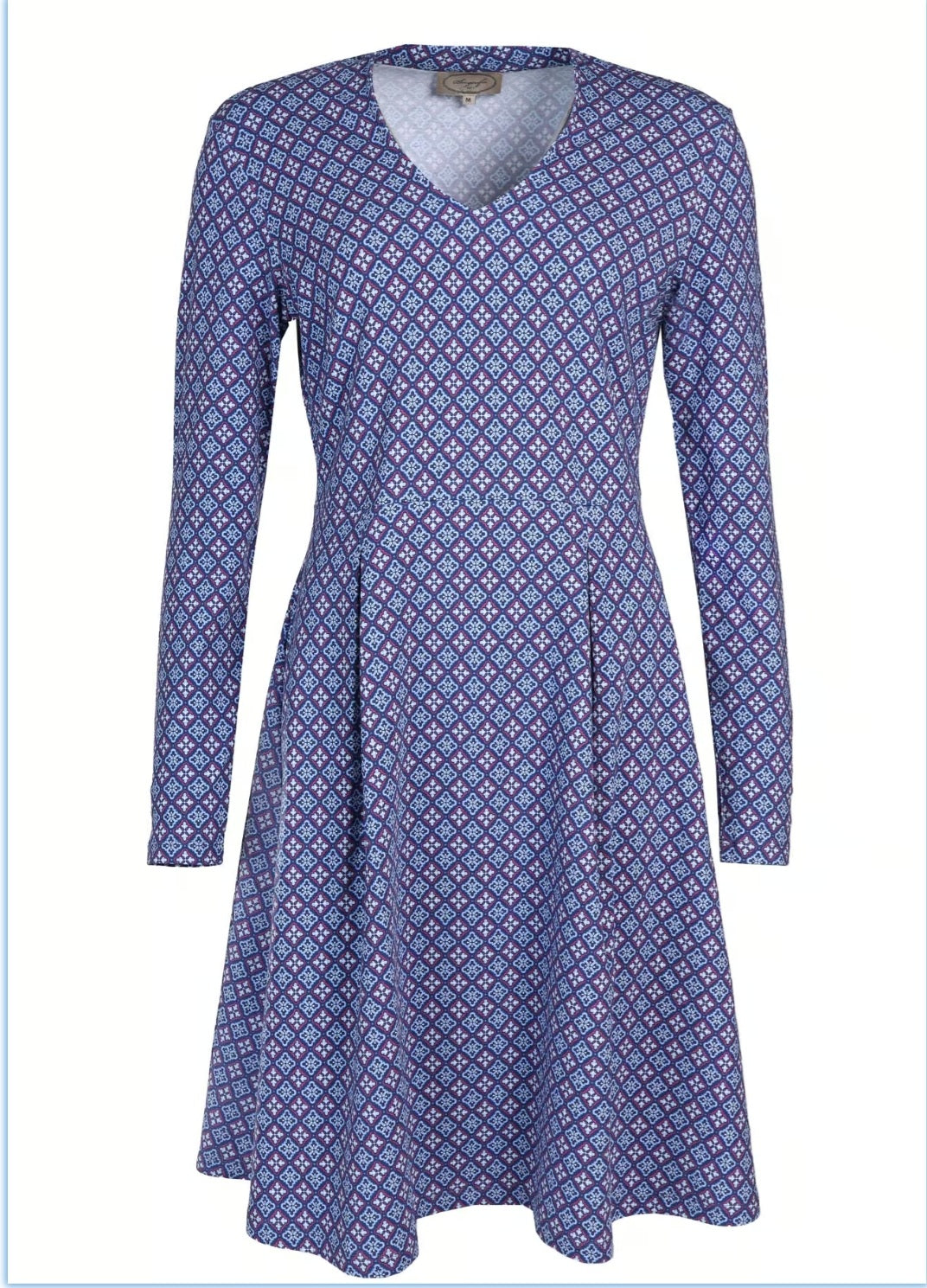 Sorgenfri Kleid "Nellynara" blau/gemustert
