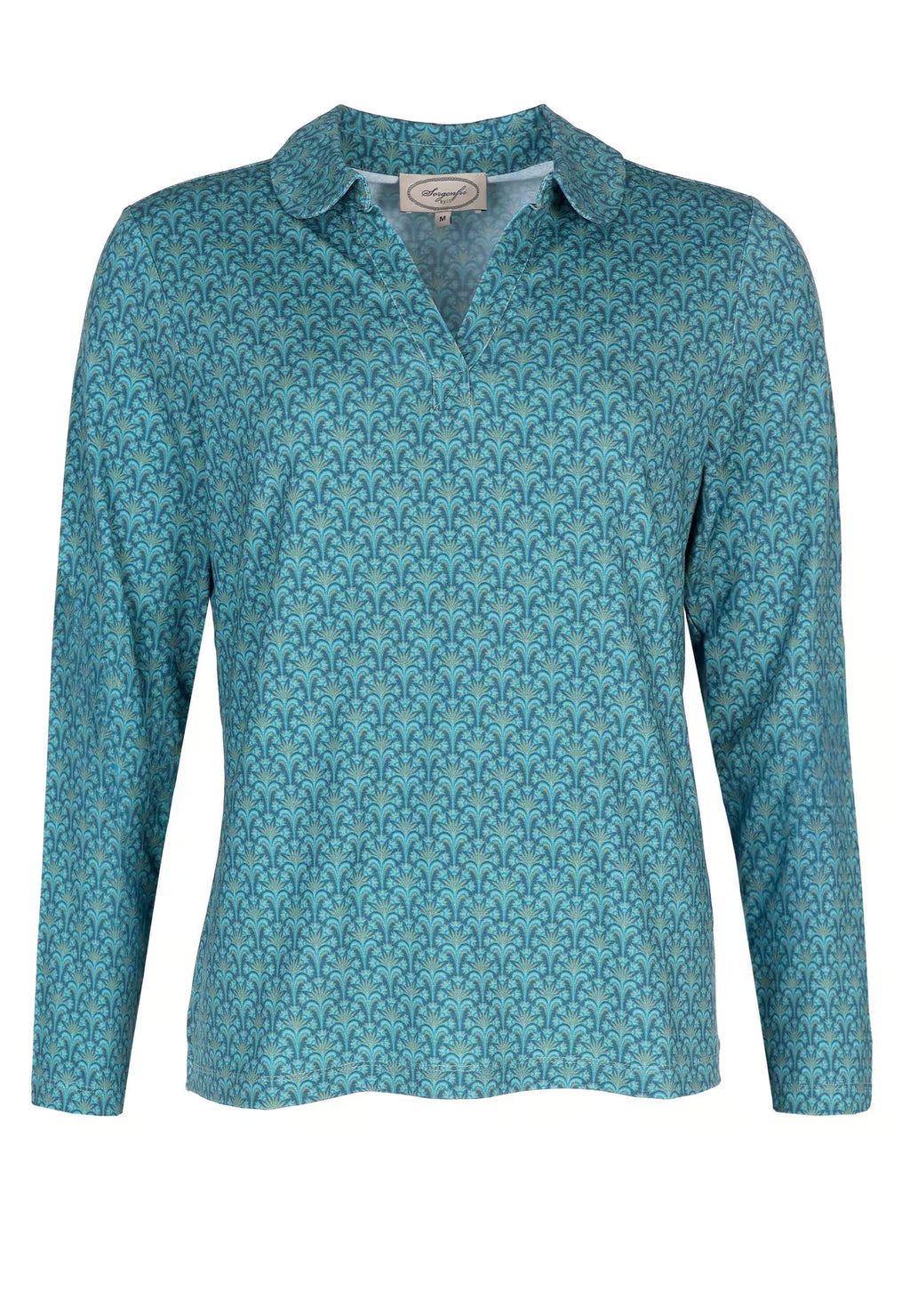 Sorgenfri Bluse "Polonna Bow" blau