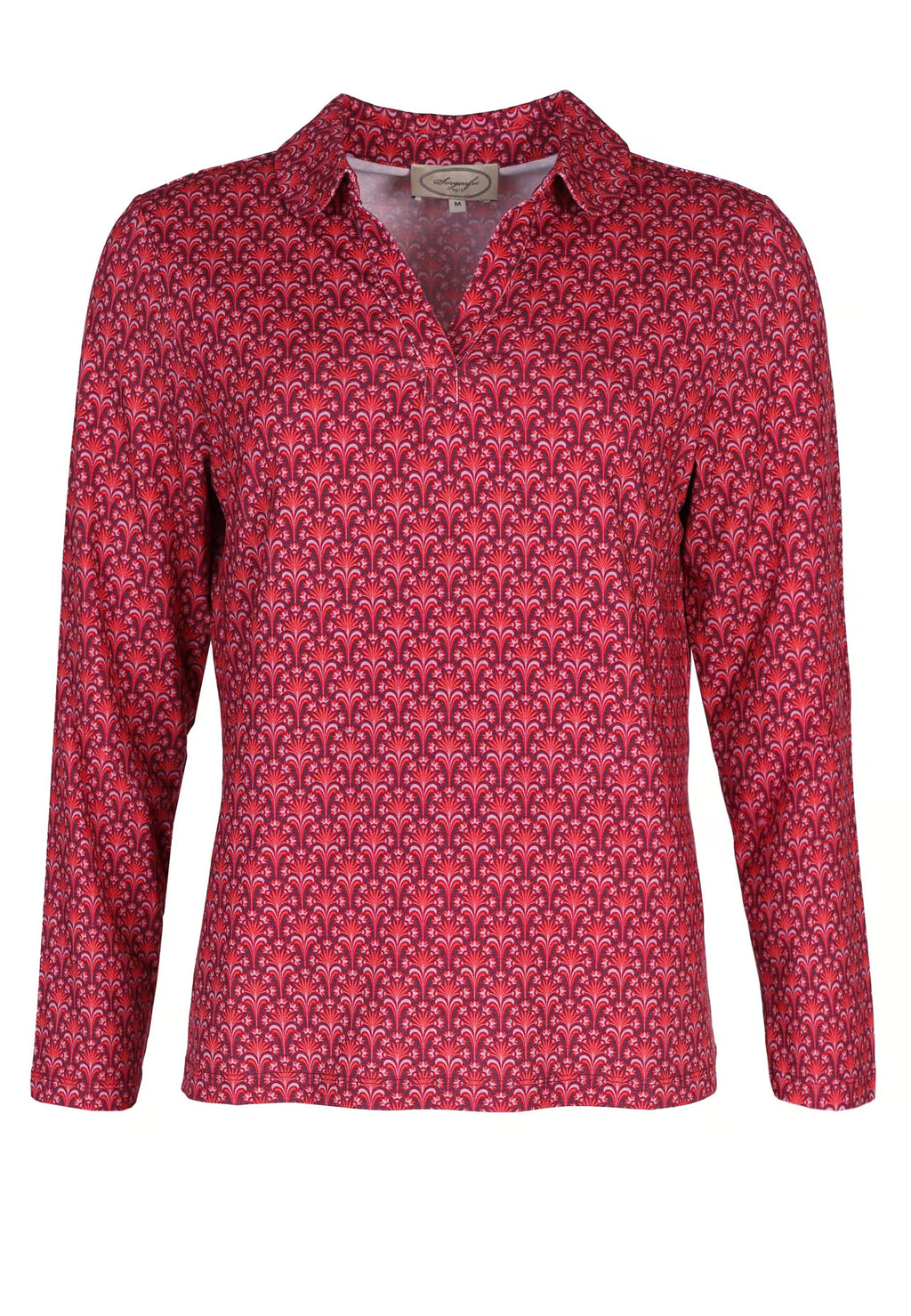 Sorgenfri Bluse "Polonna Bow" rot