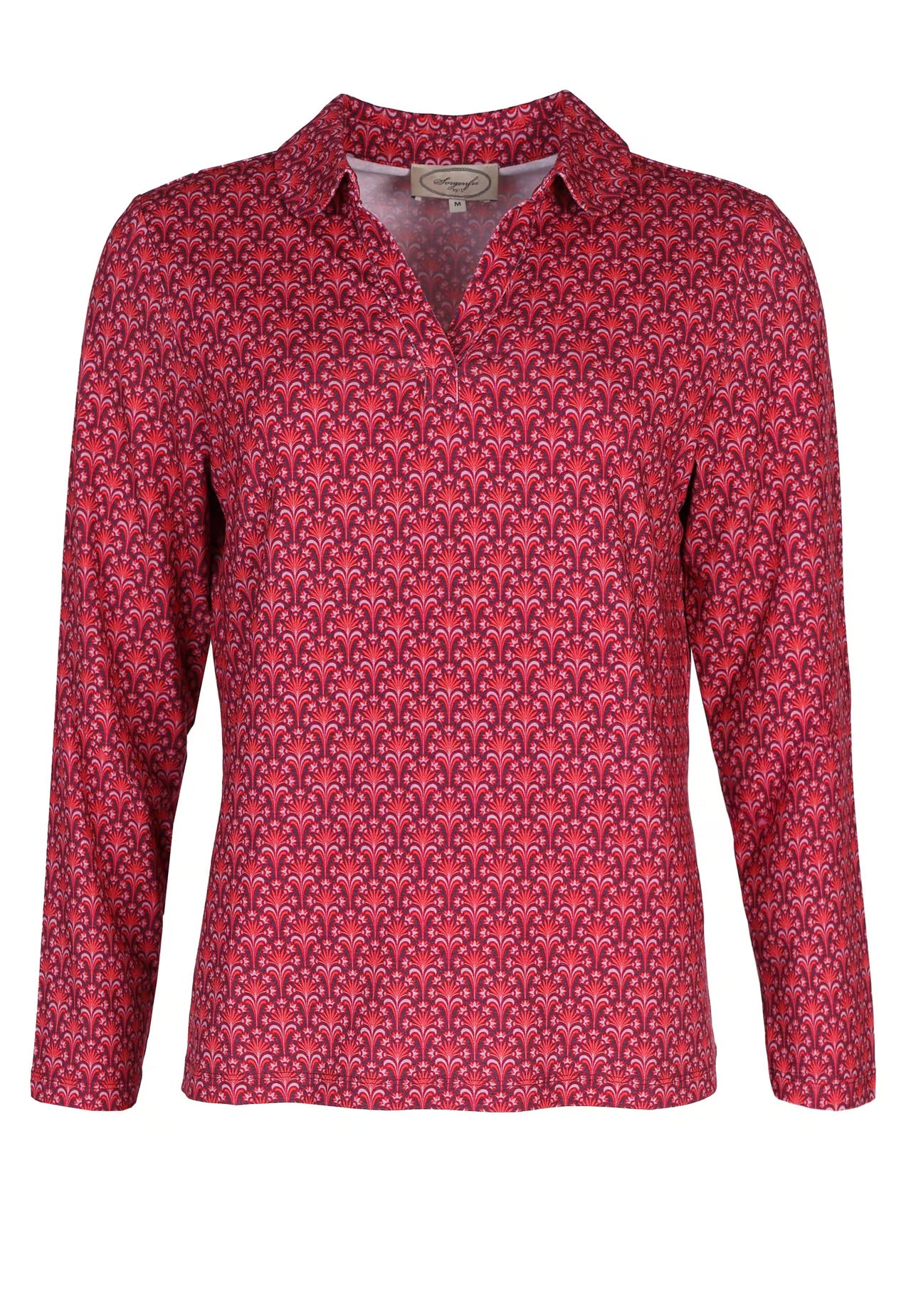 Sorgenfri Bluse "Polonna Bow" rot