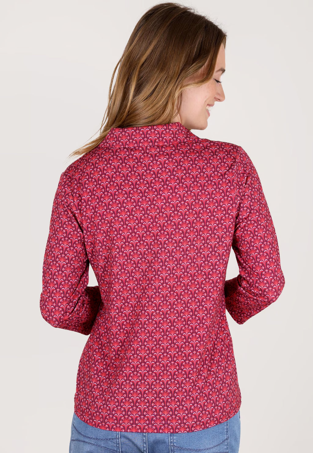 Sorgenfri Bluse "Polonna Bow" rot