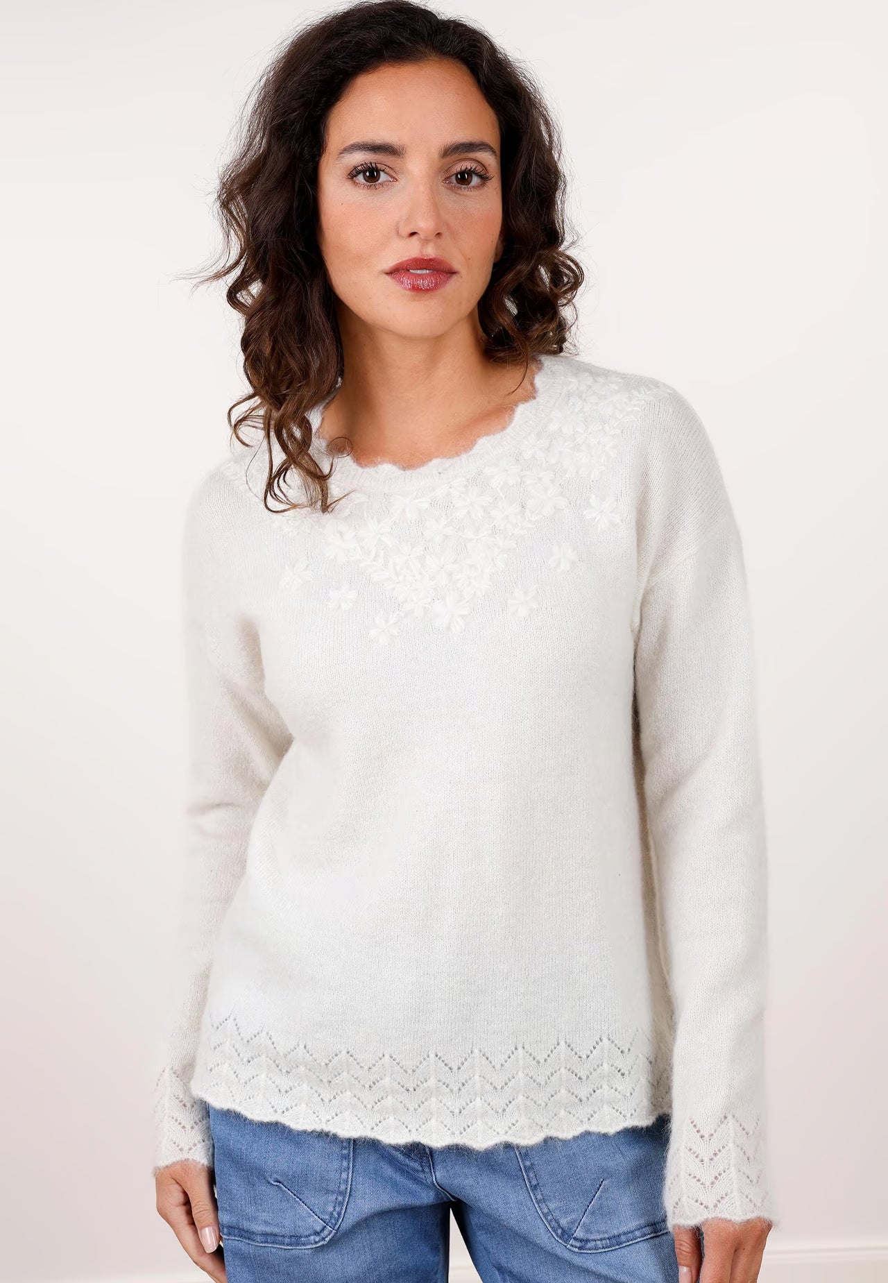 Sorgenfri Pullover "Kathalyna" weiß