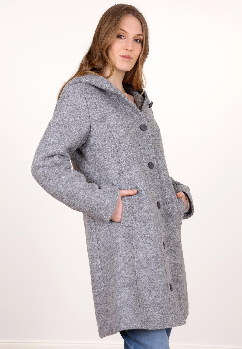 Sorgenfri Wollmantel "Wemke" grau