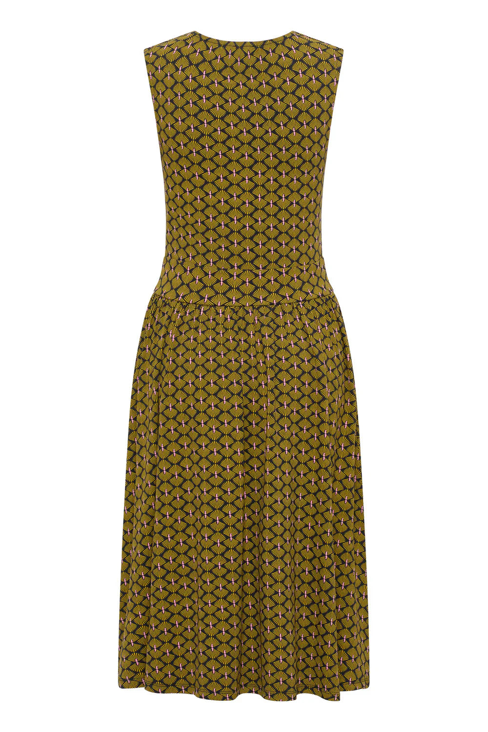 Tranquillo Kleid "Albaa" grün/olive gemustert
