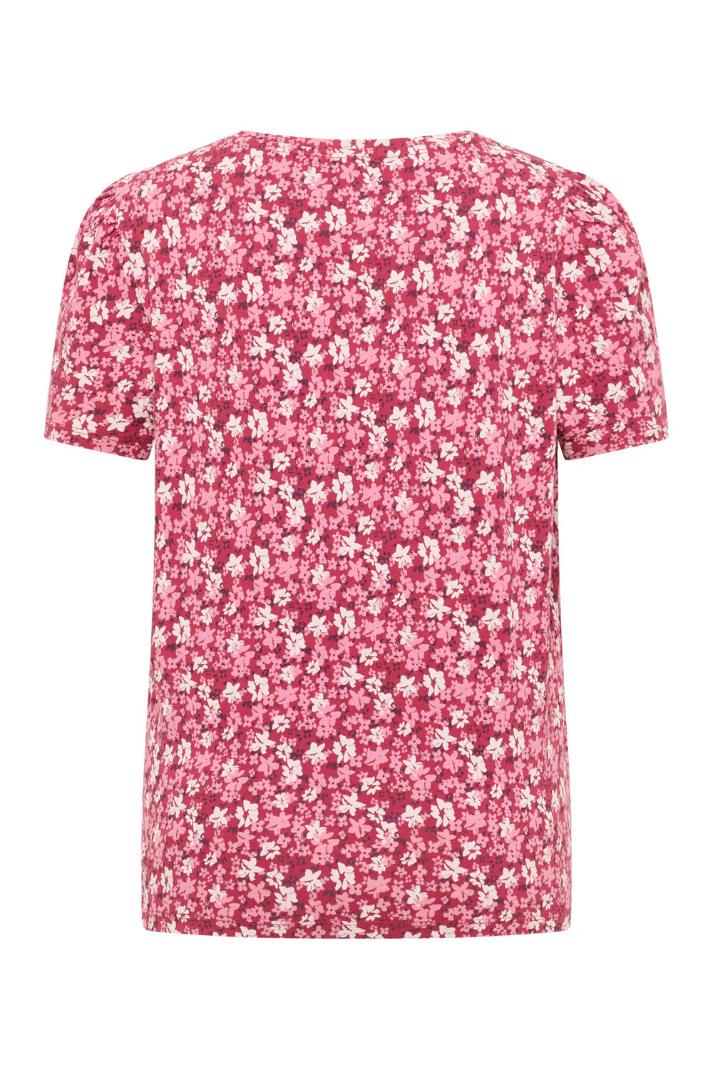 Tranquillo T-Shirt "Laraa" rot weiß geblümt