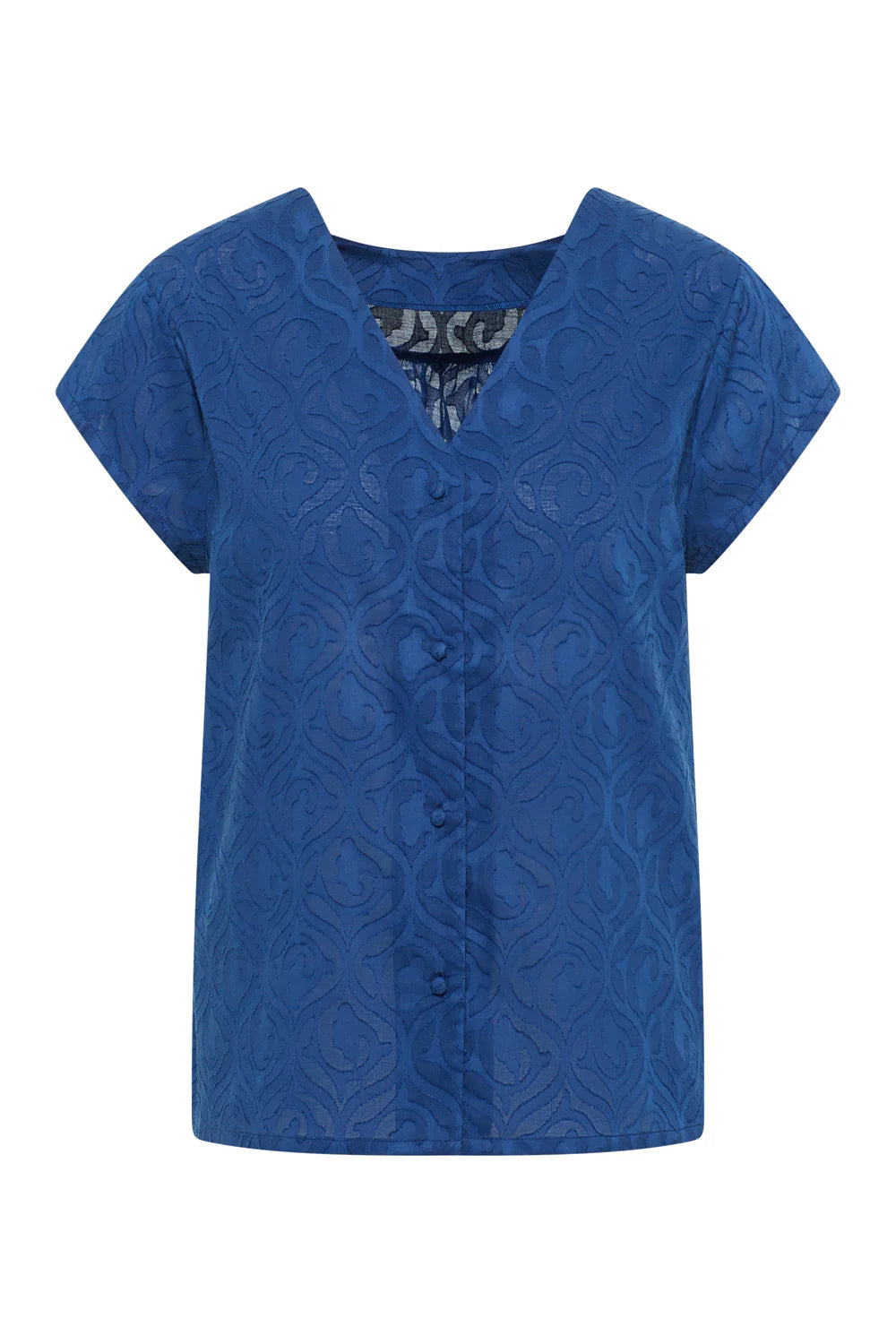 Tranquillo Bluse "Lunaa" blau