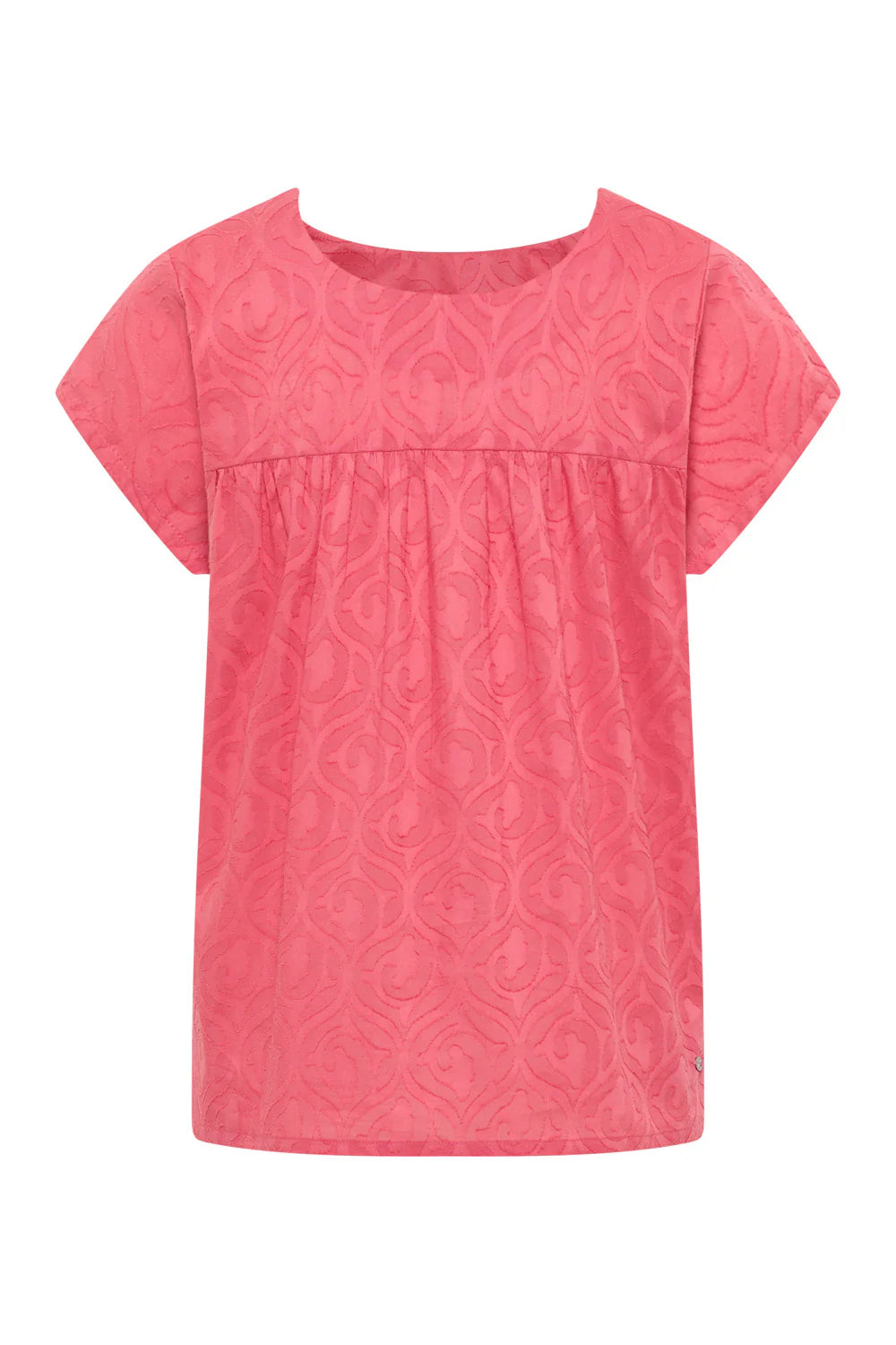 Tranquillo Bluse "Lunaa" rot/rosa