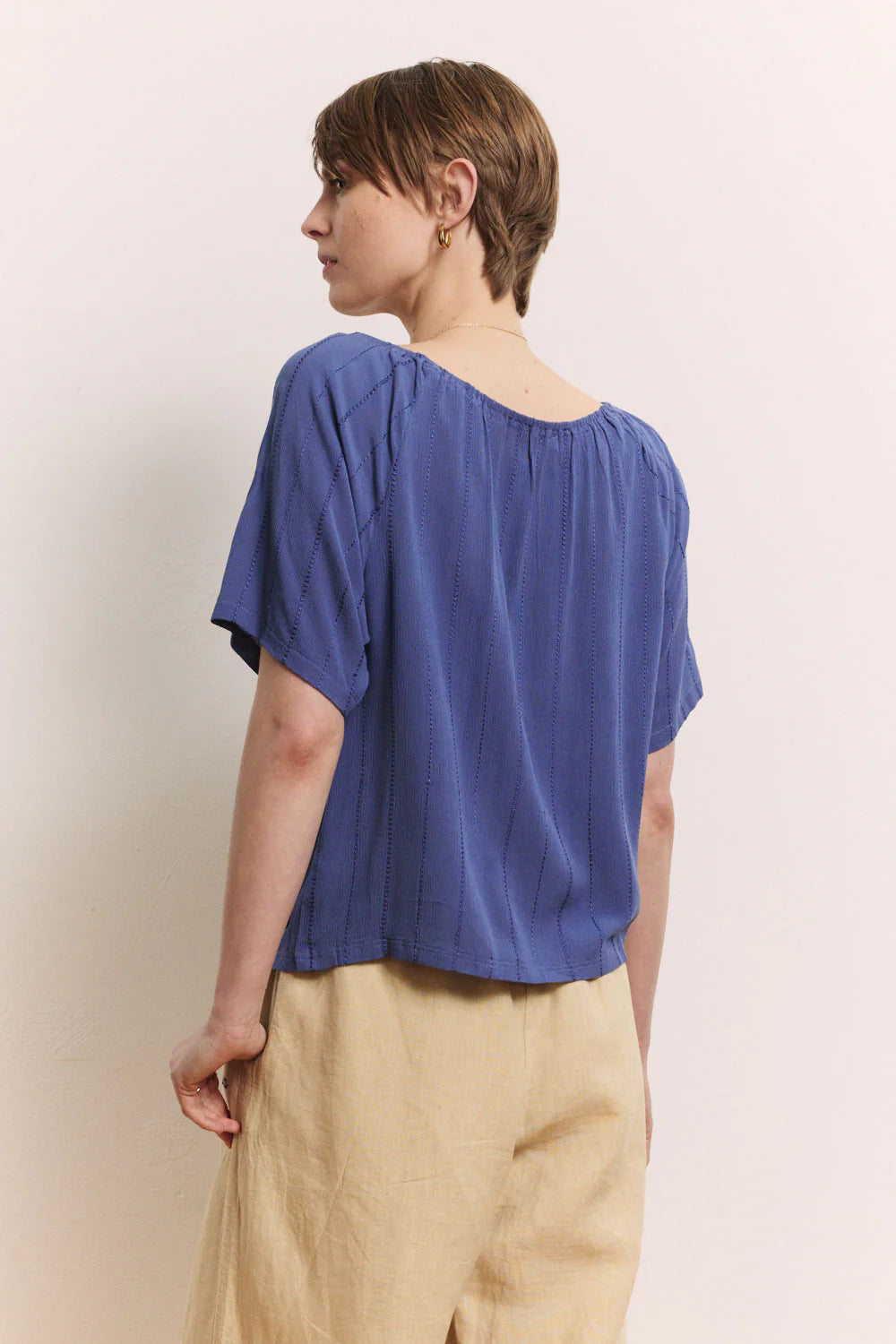 Tranquillo Bluse "Ruuth" blau