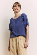 Tranquillo Bluse "Ruuth" blau
