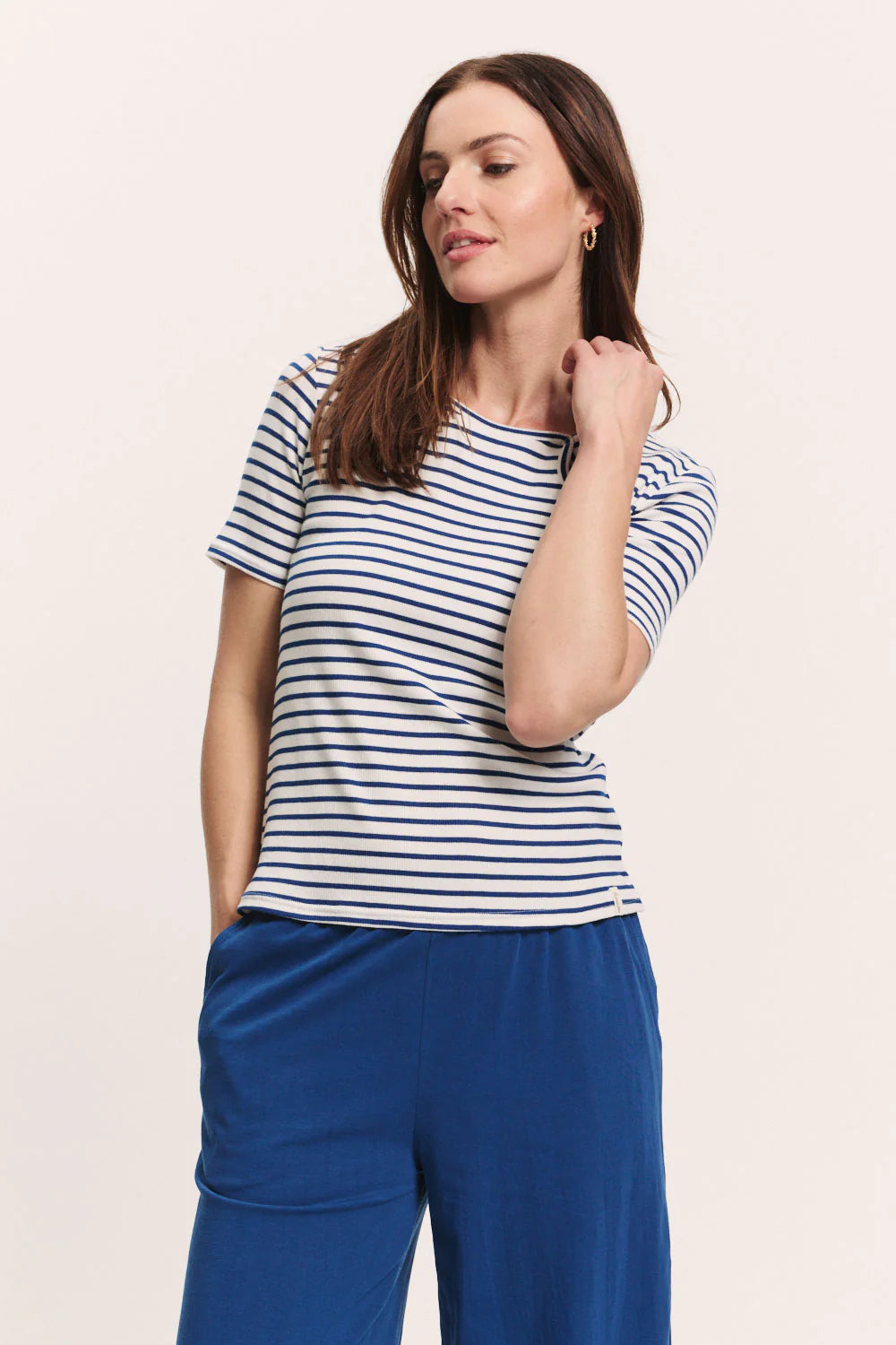 Tranquillo T-Shirt "Lillyy" blau streifen