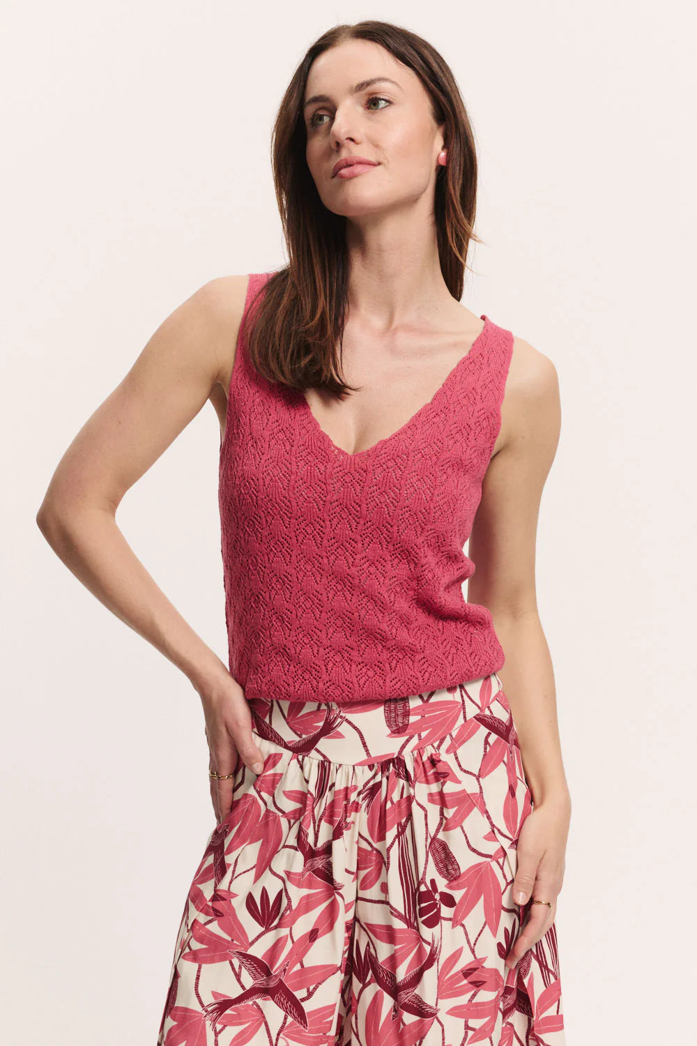 Tranquillo Top "Malaa" rot/pink