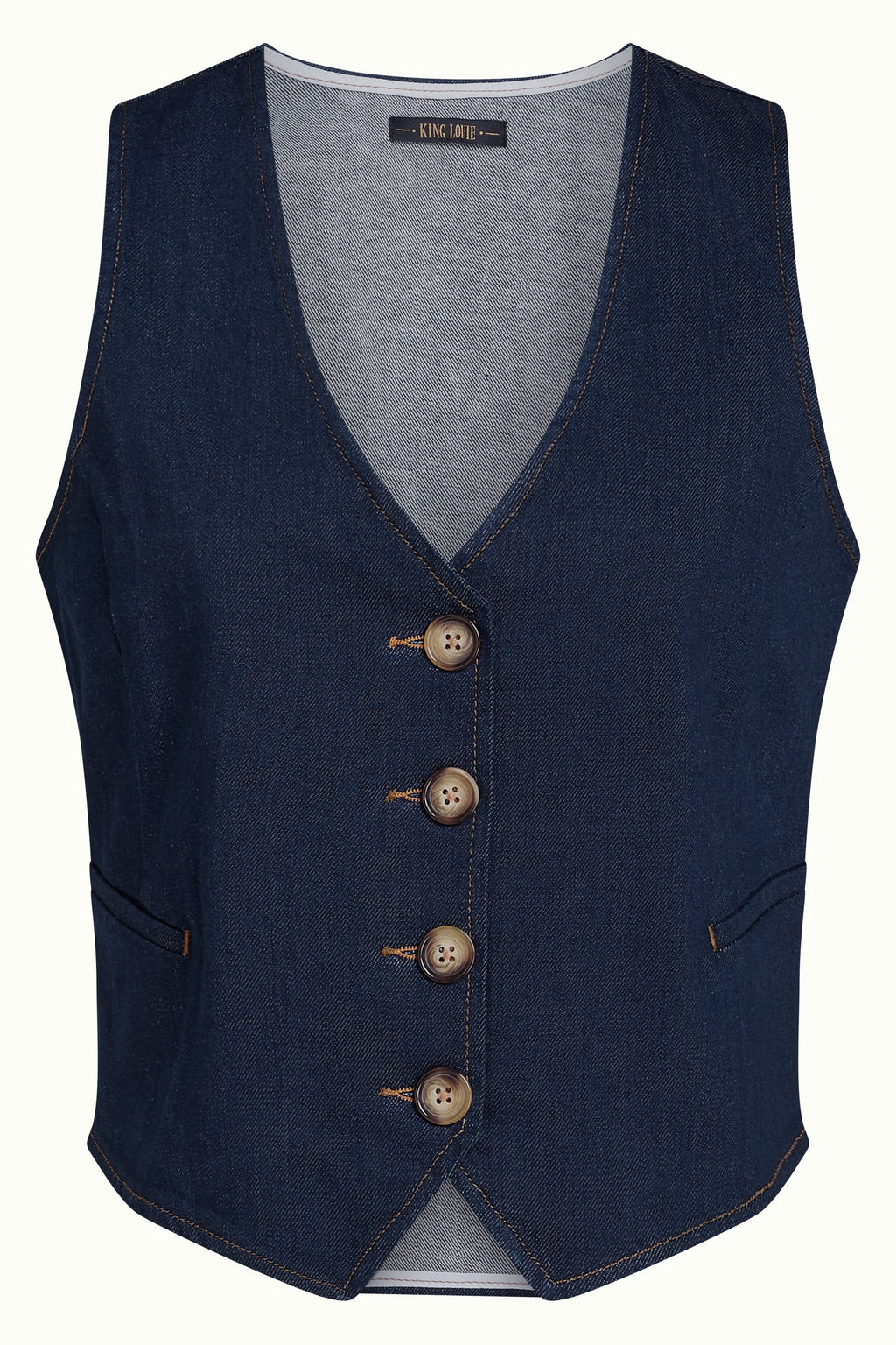 King Louie Weste "Gilet" blau