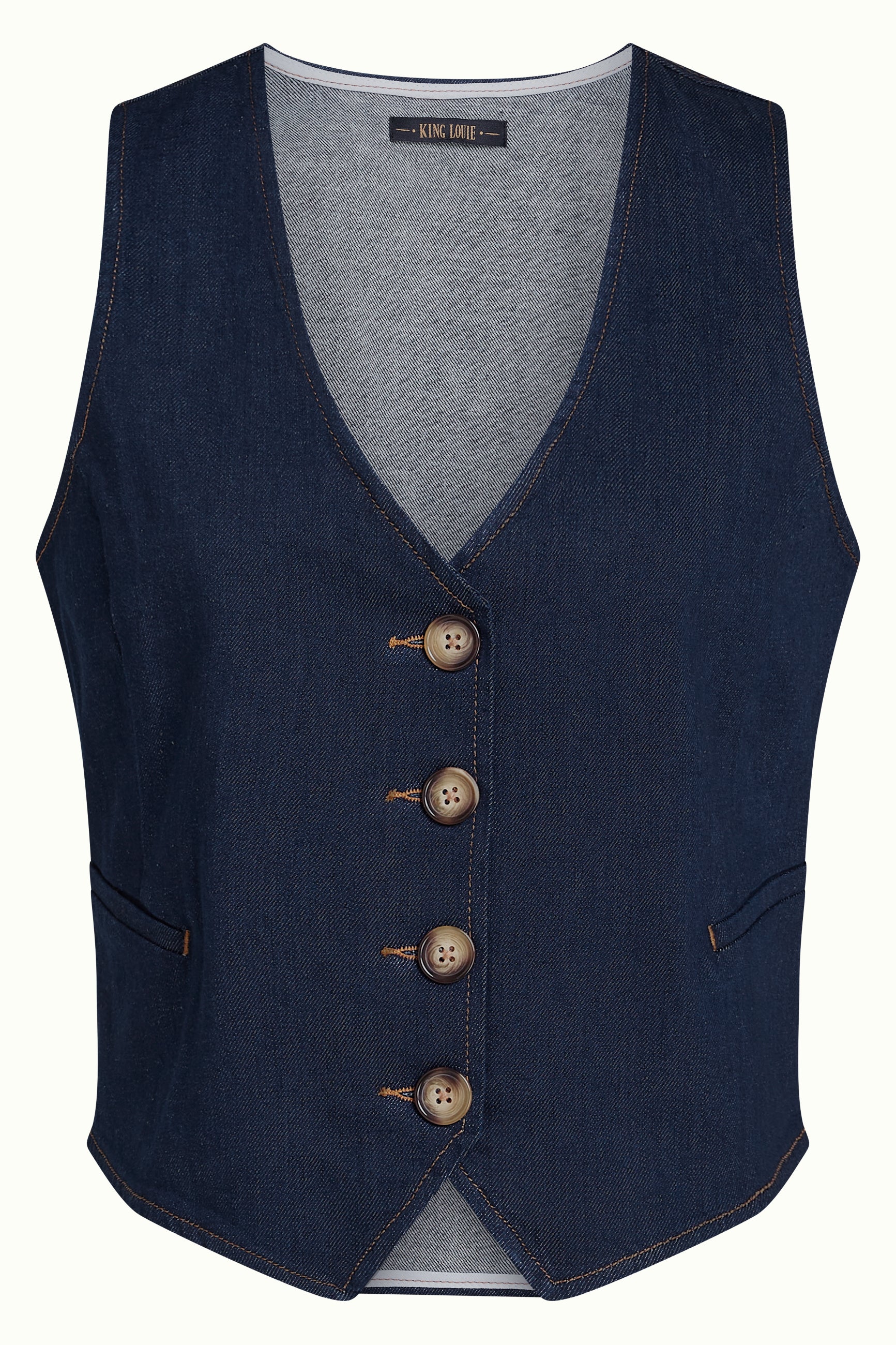 King Louie Weste "Gilet" blau