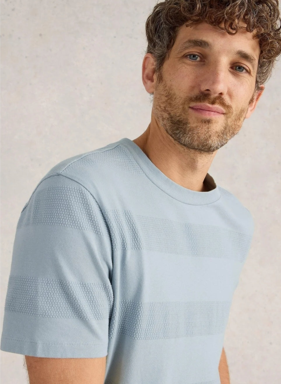 White Stuff T-Shirt hellblau/Streife